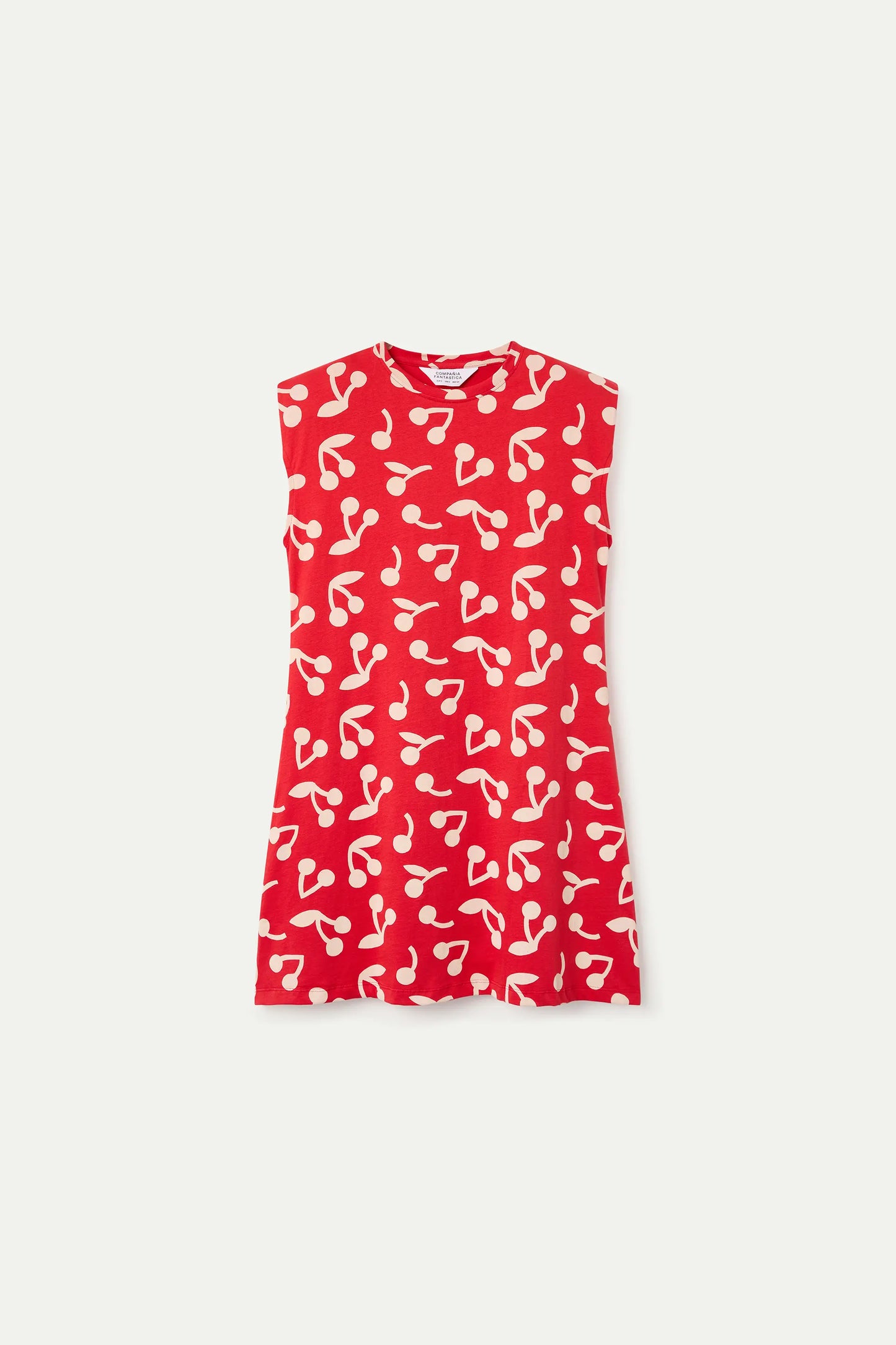 Vestido corto con estampado Red Guinda