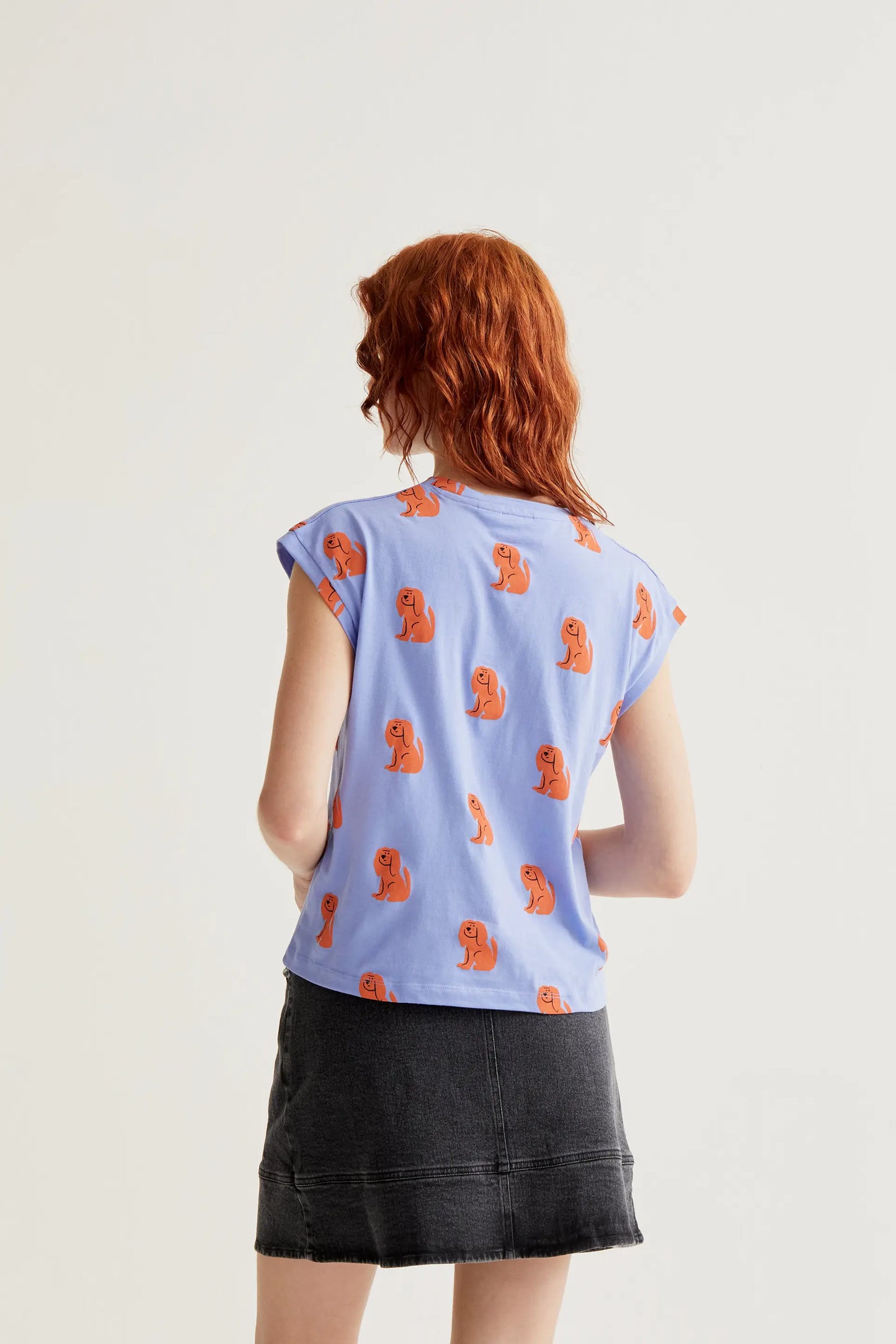 Camiseta con estampado Blue Dog