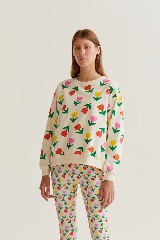 Sudadera con estampado Multicolor Tulips
