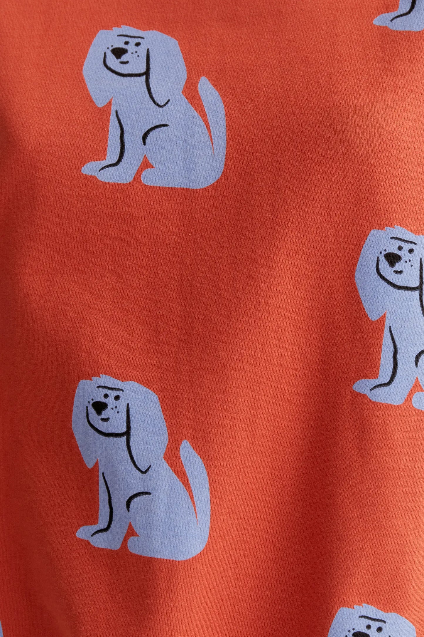 Brown Dog Print Sweatshirt