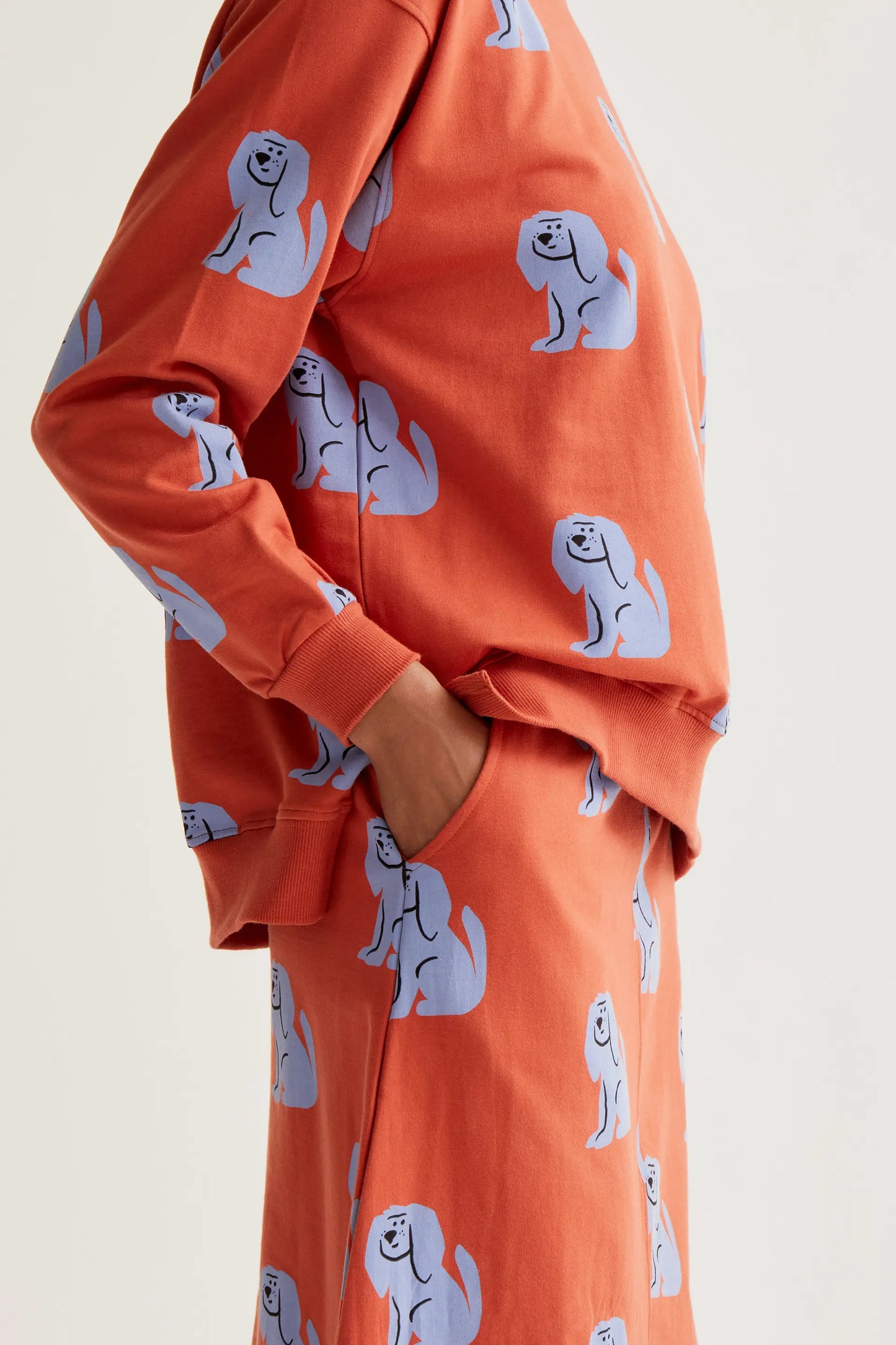 Falda midi con estampado Brown Dog