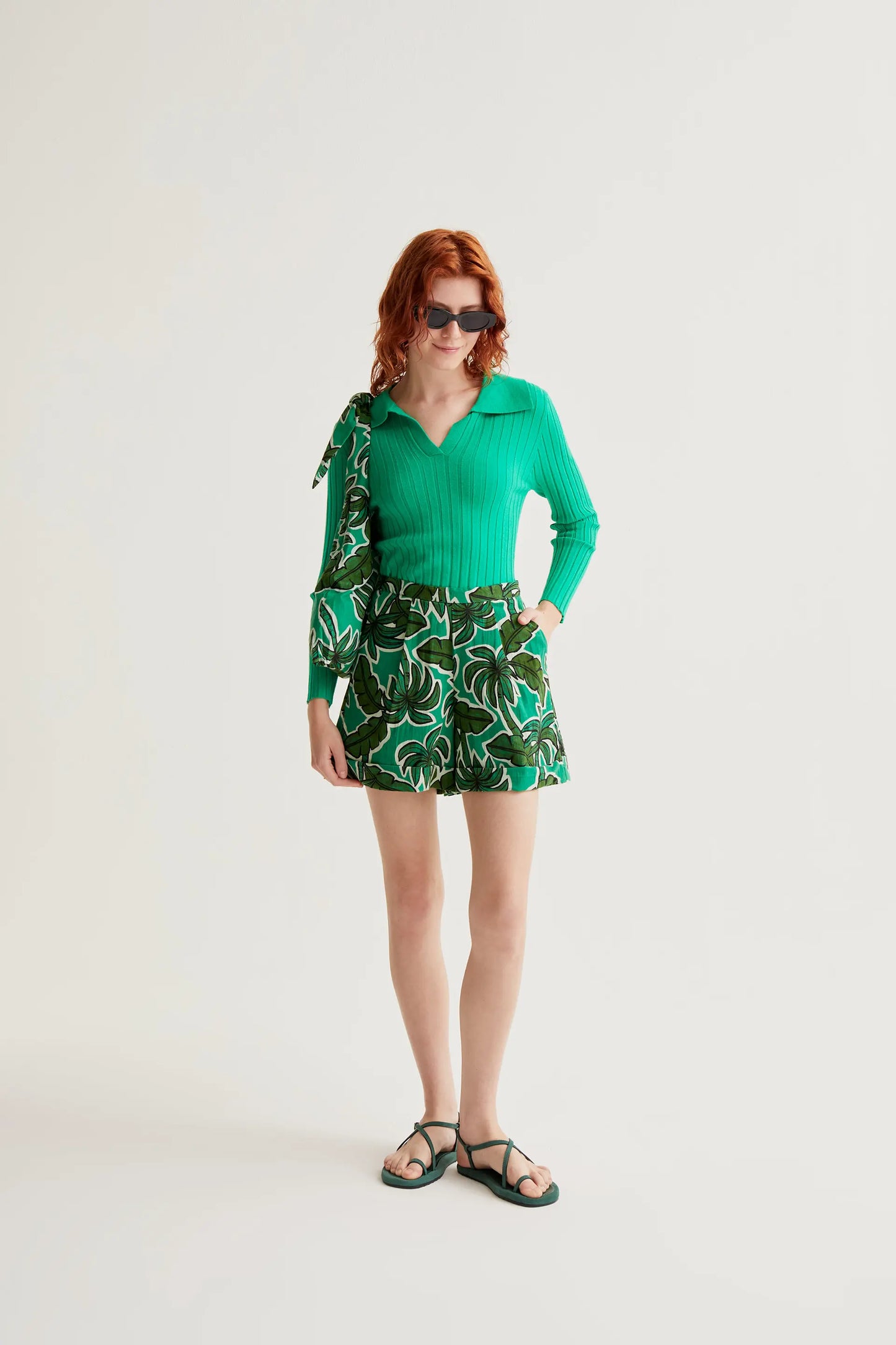 Palm Tree Print Shorts