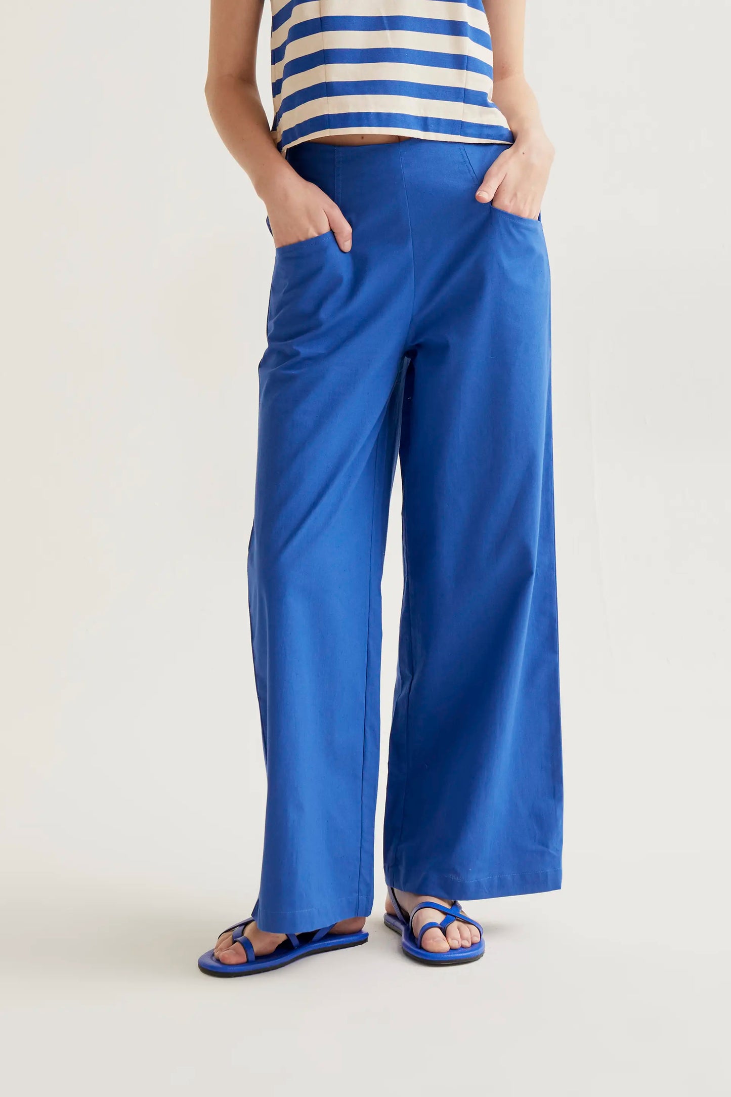 Pantalón 100% algodón azul