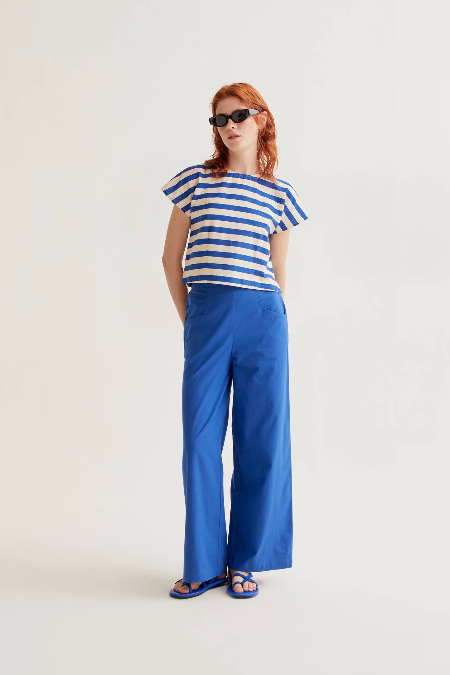 Pantalón 100% algodón azul