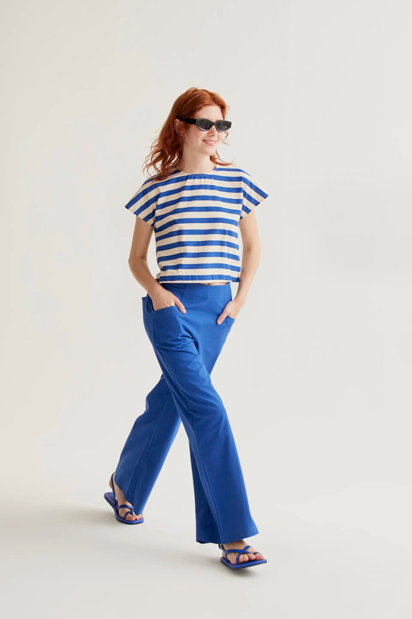 Pantalón 100% algodón azul