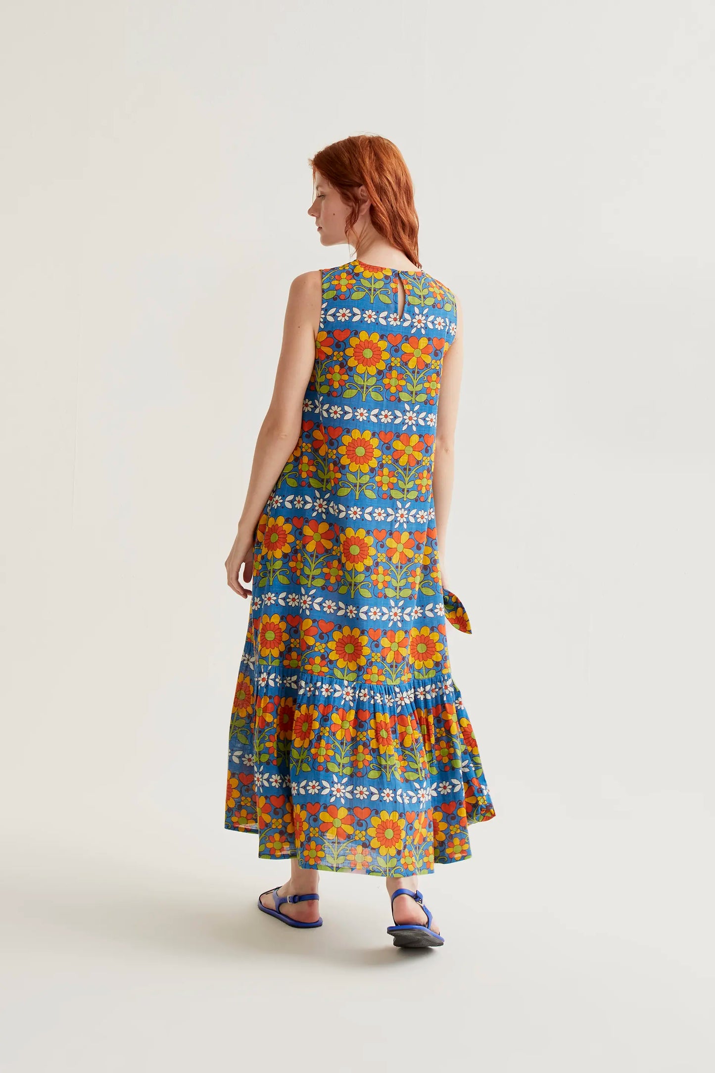 Vestido largo con estampado Garden