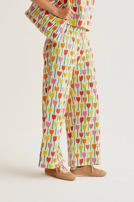 Pantalones con estampado Tulipa