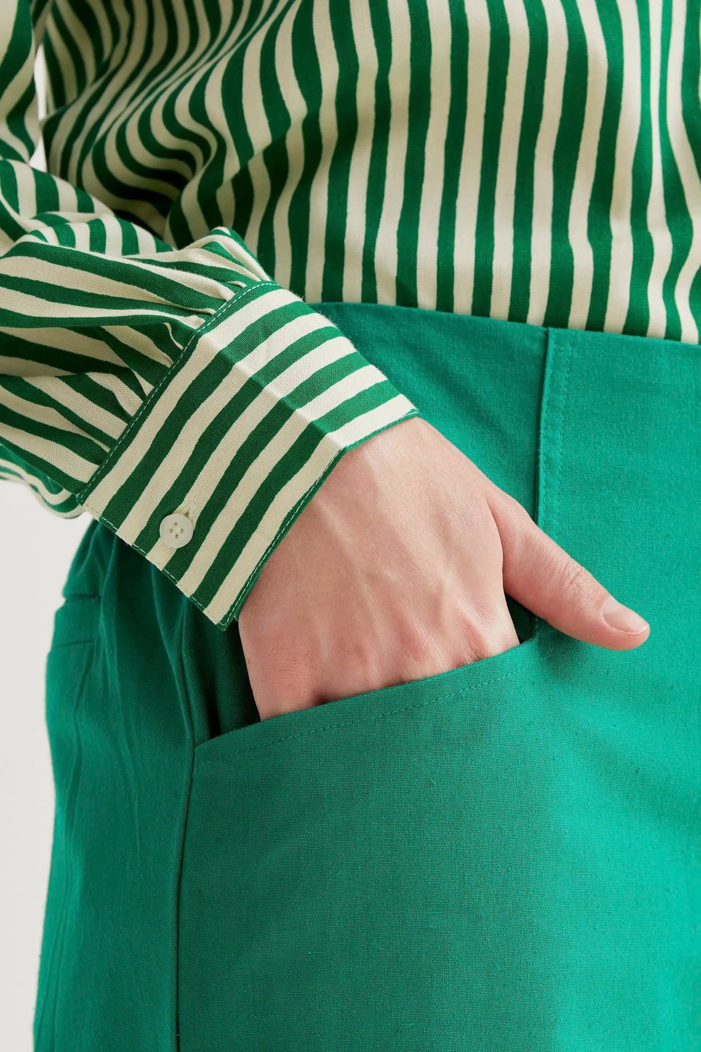 Pantalón 100% algodón verde