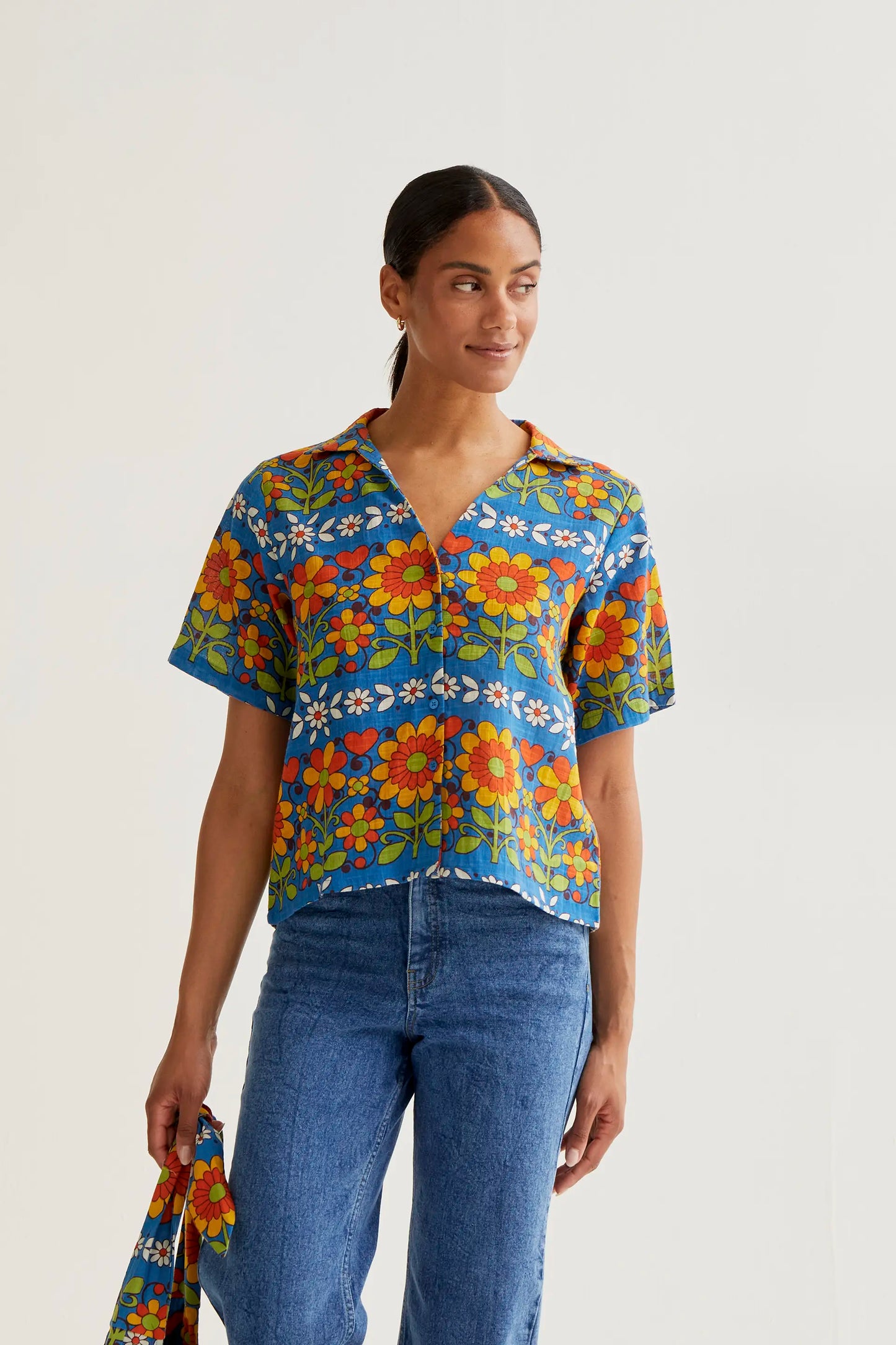 Camisa con estampado Garden
