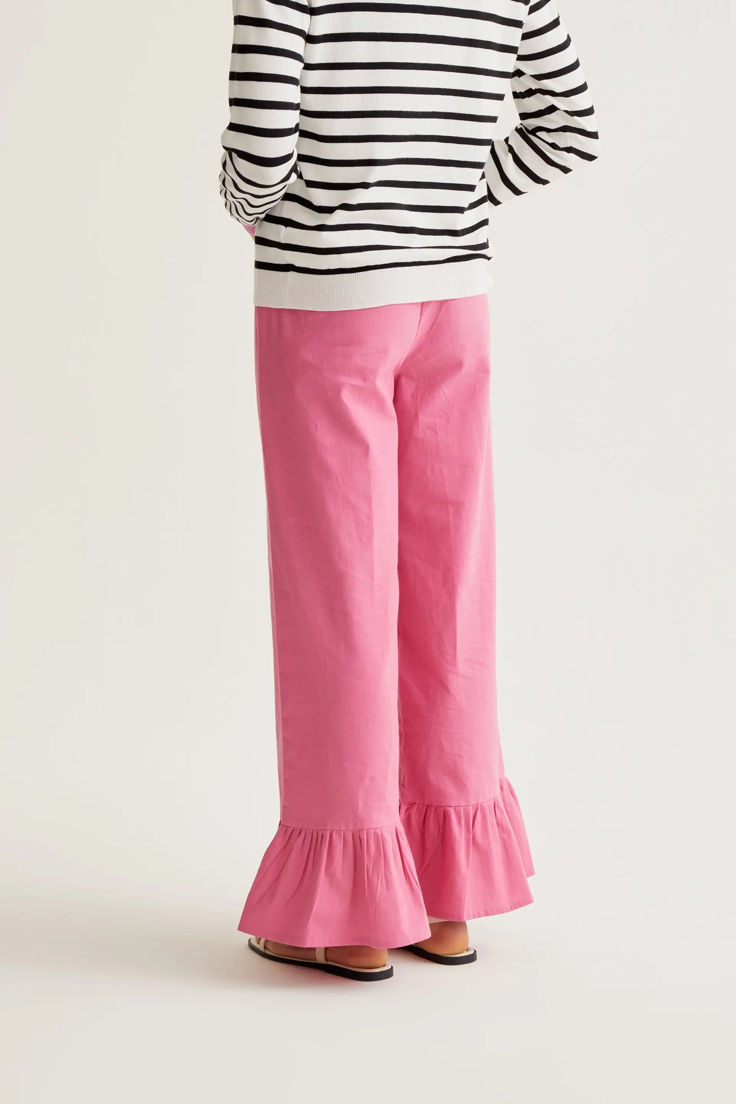 Pantaloni rosa 100% cotone
