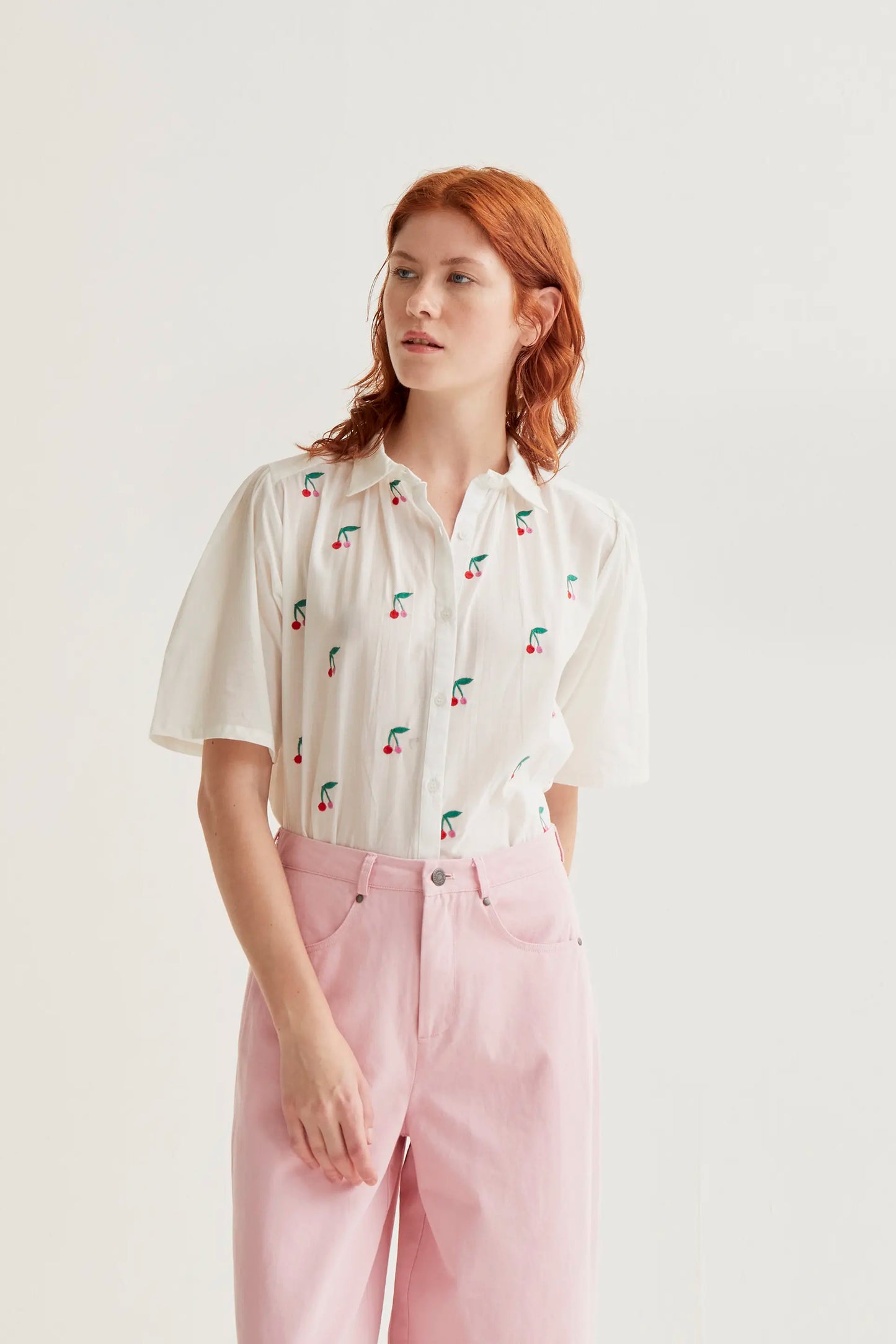 Camisa con estampado White Cherries