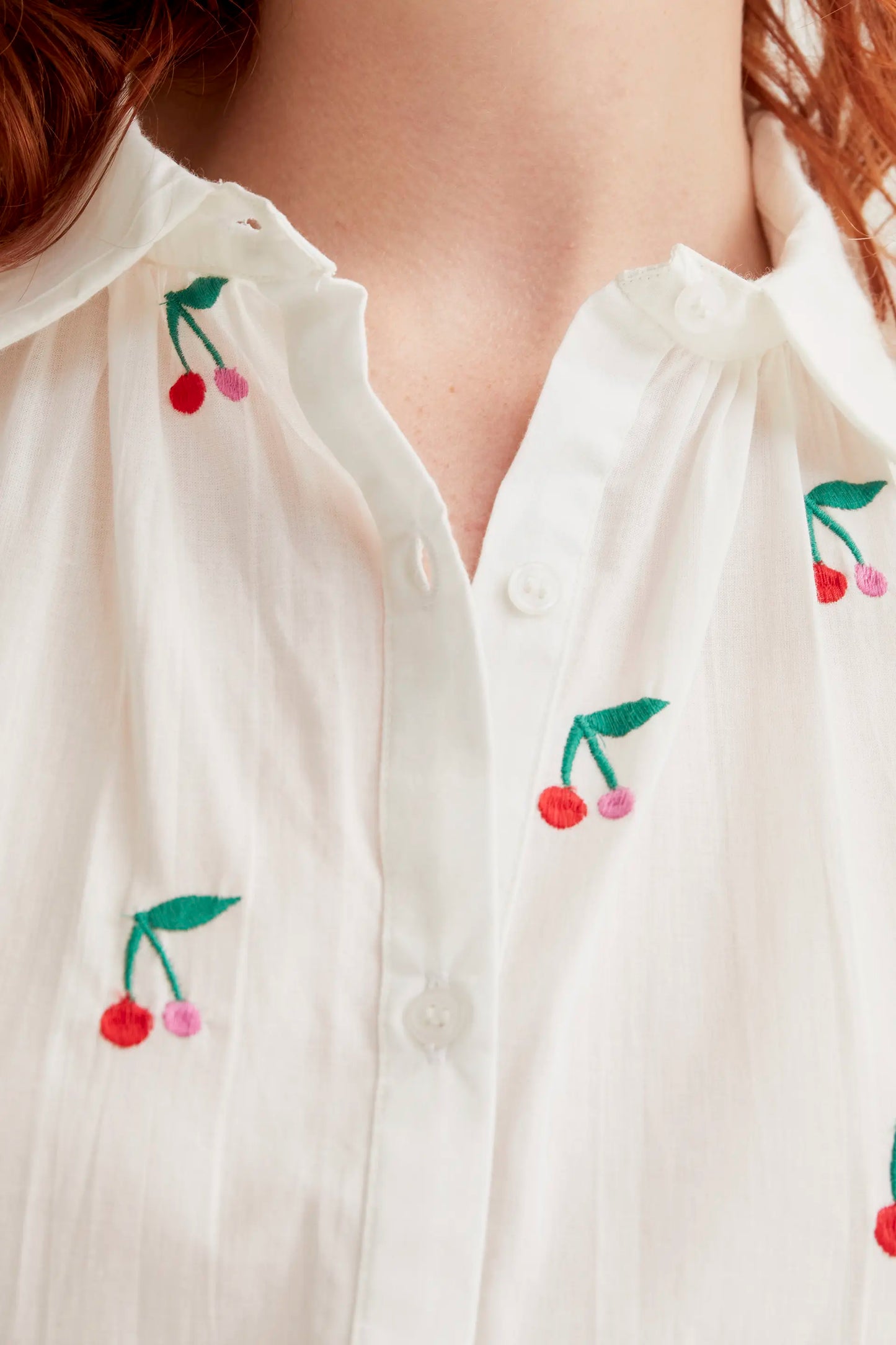 Camisa con estampado White Cherries