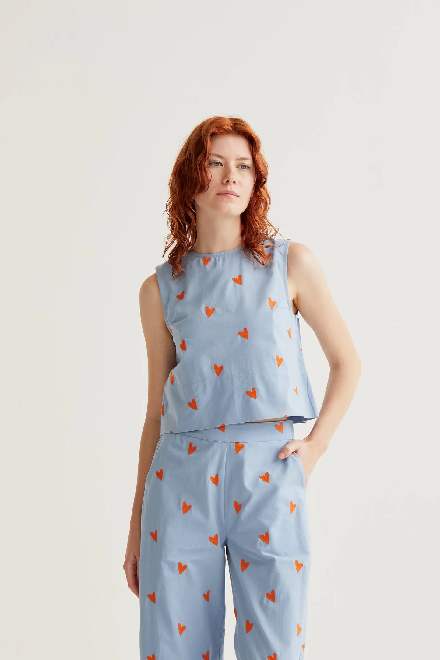 Top con estampado Hearts