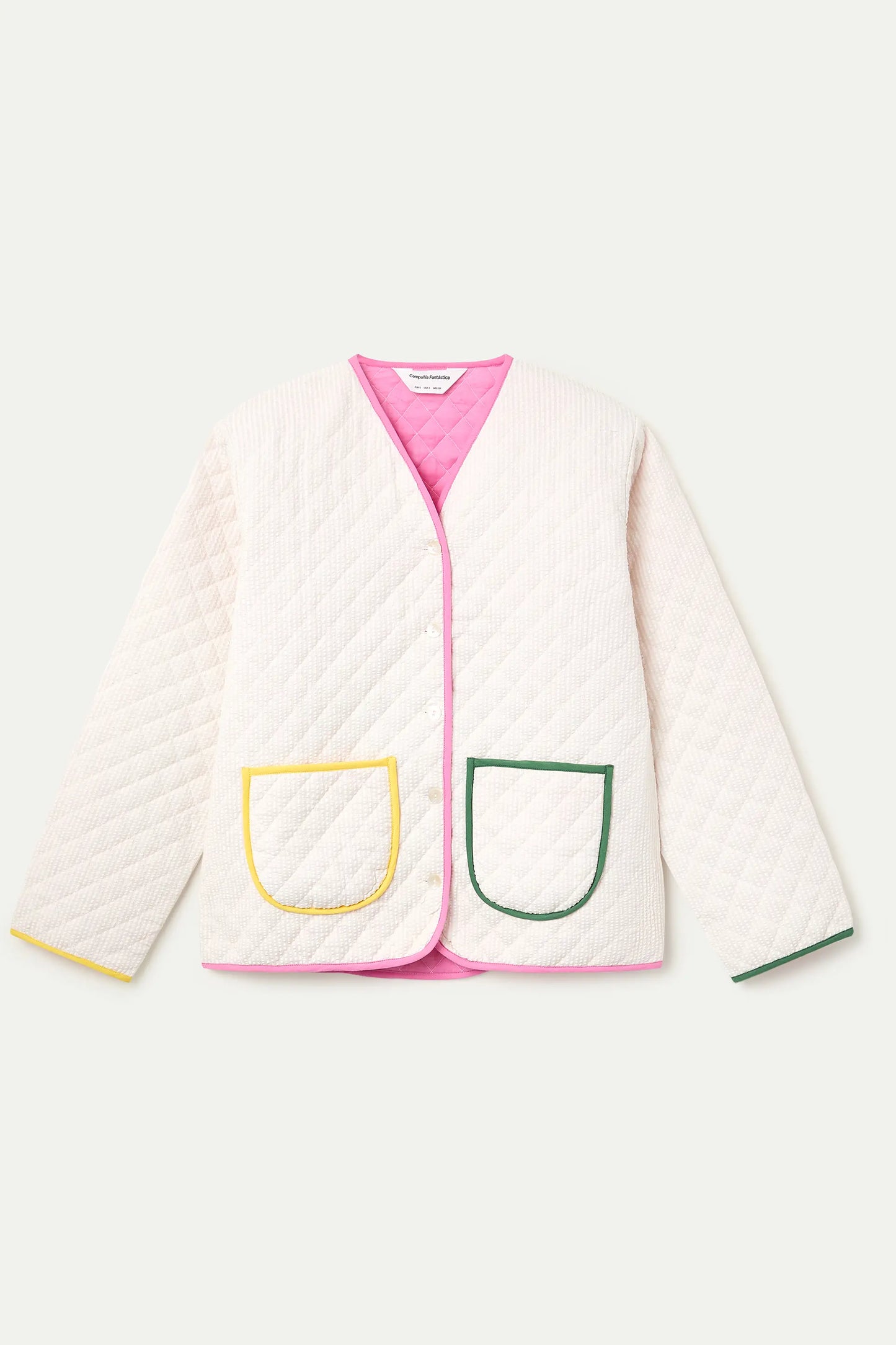 Giacca 100% cotone bianco sporco