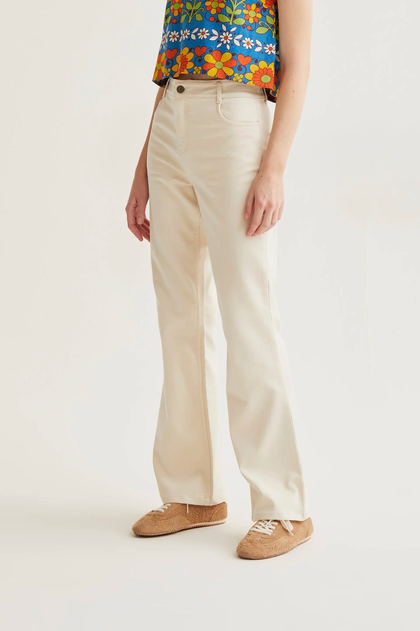 Pantalón vaquero blanco