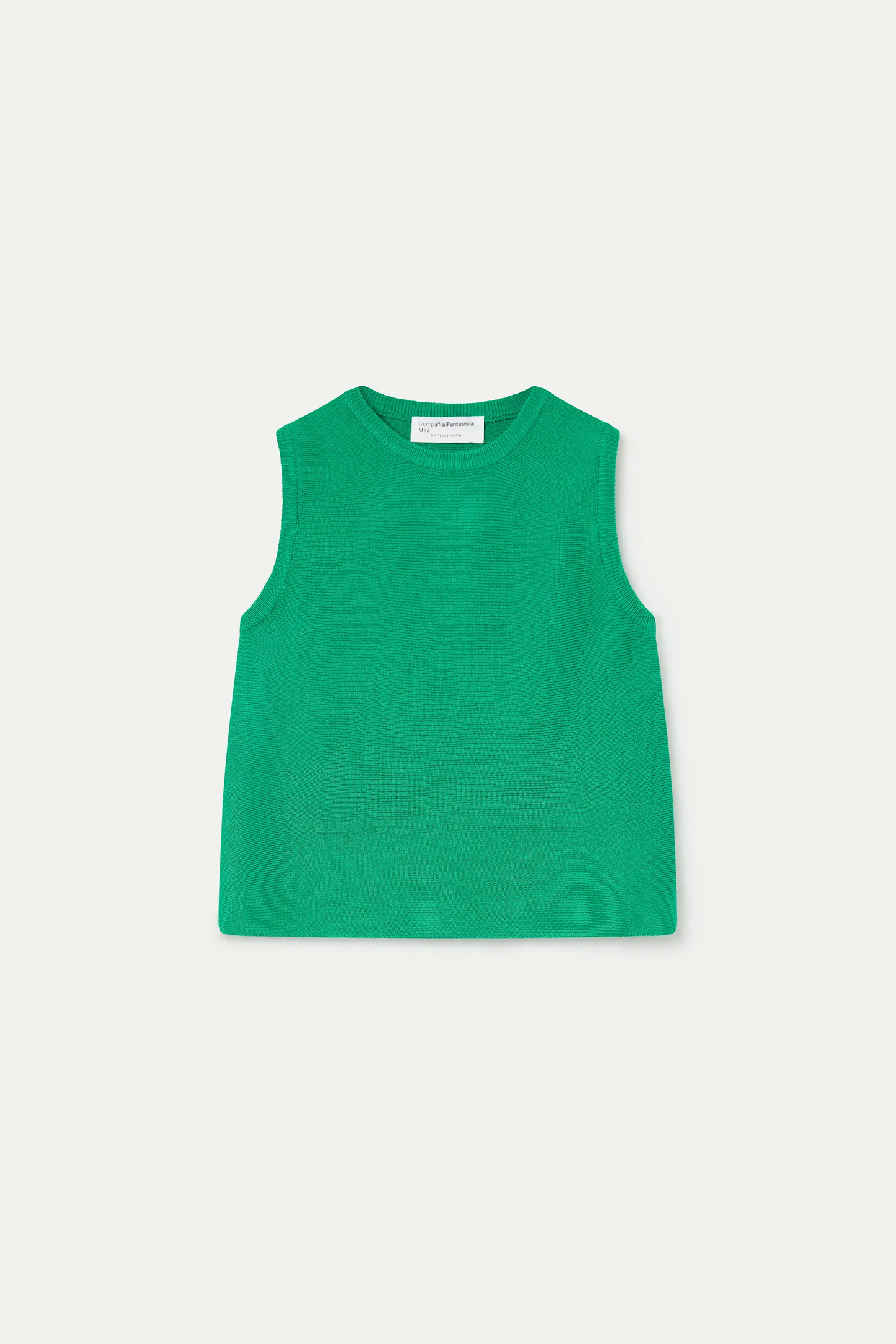 Top verde in maglia per ragazze
