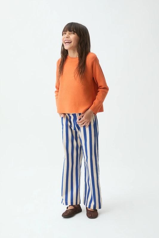 Jersey de niña punto naranja