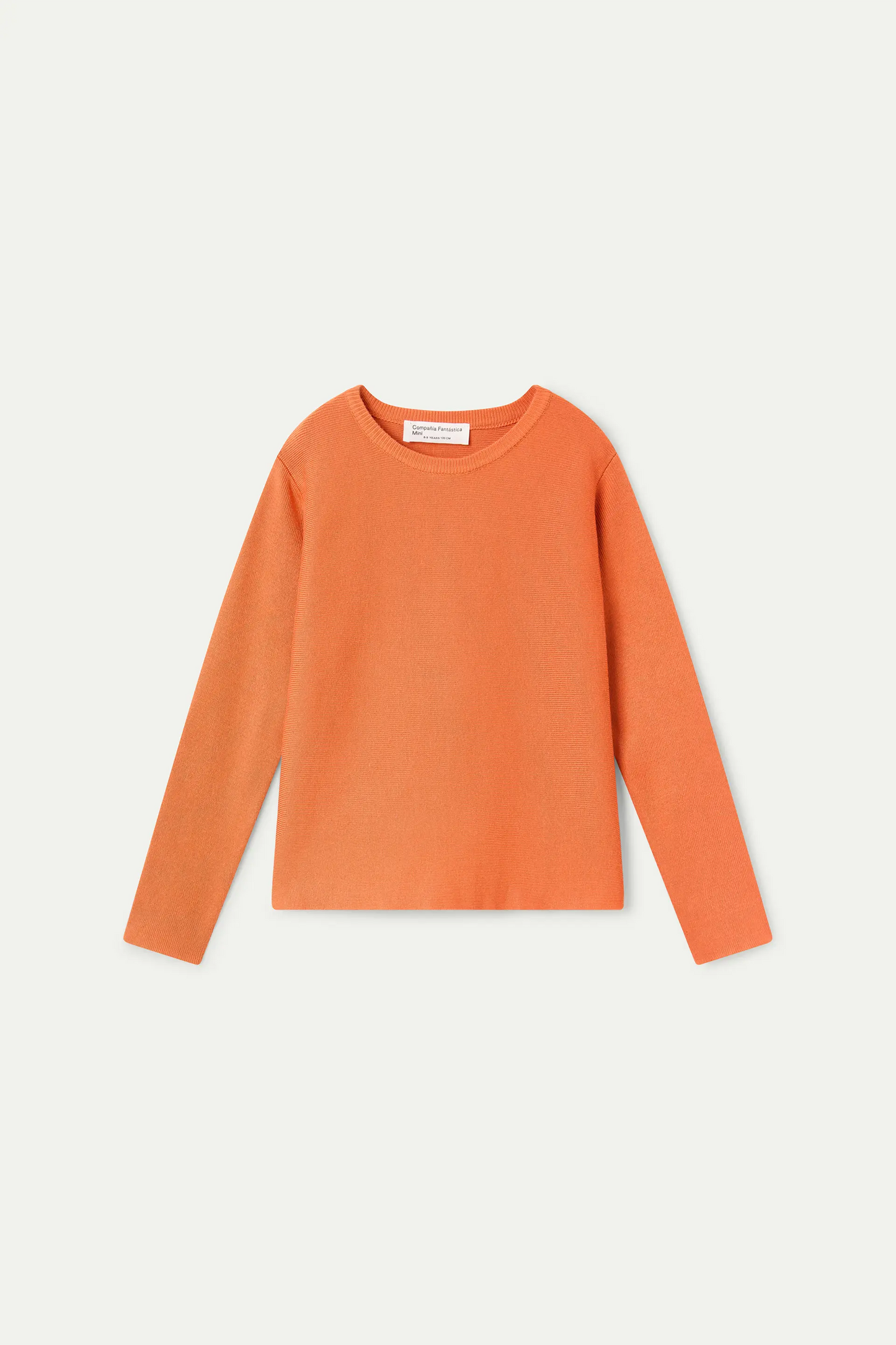 Jersey de niña punto naranja