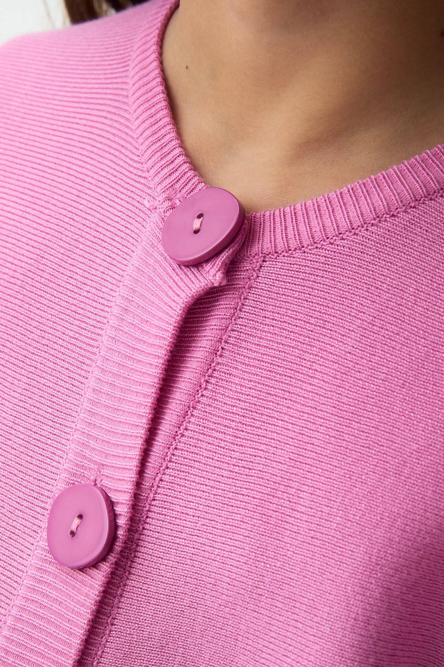 Cardigan rosa in maglia per bambine