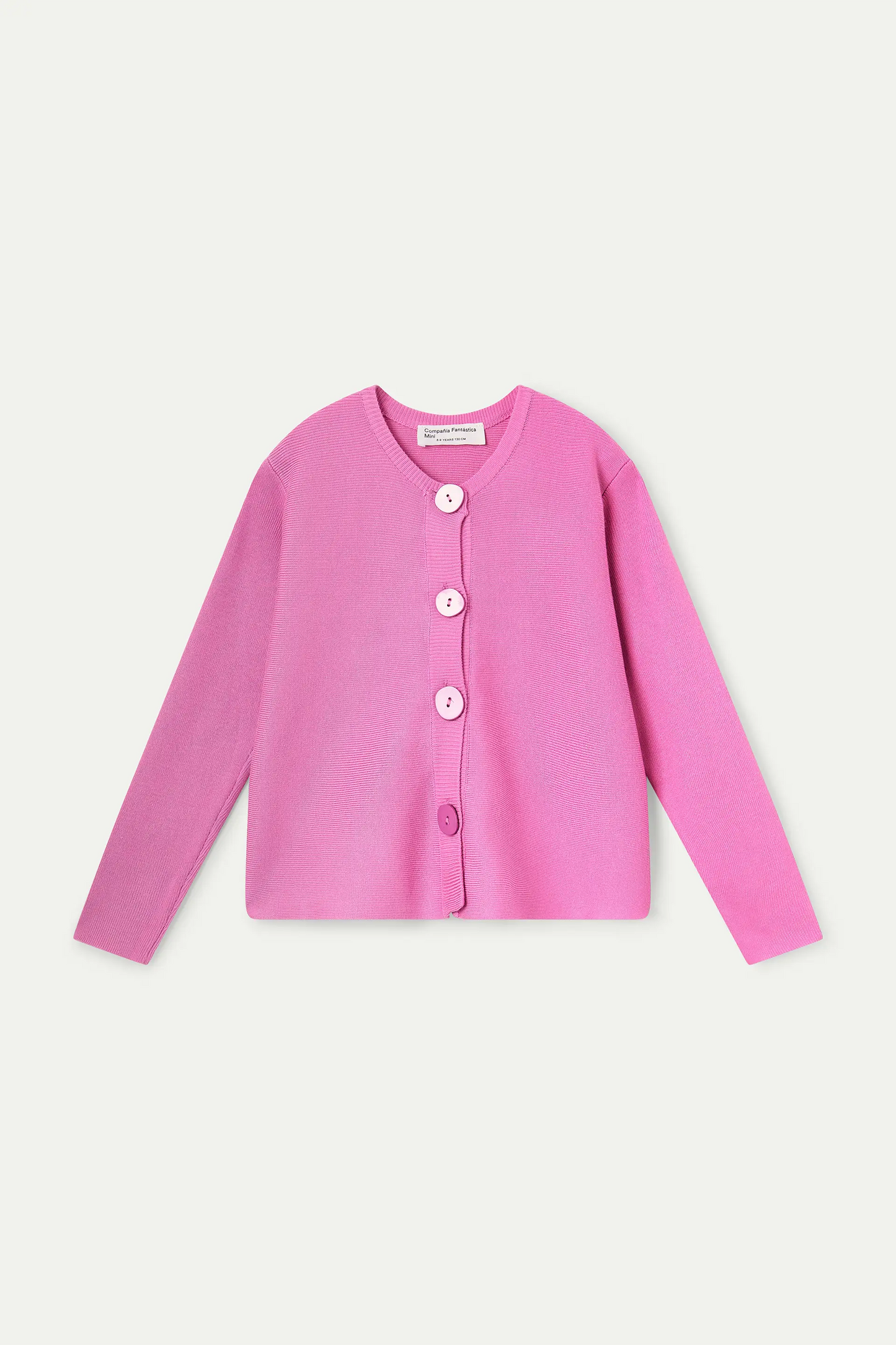 Cardigan rosa in maglia per bambine