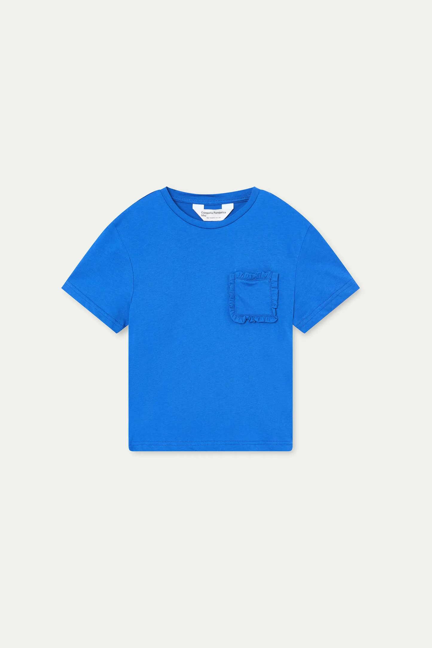 Maglietta blu 100% cotone per bambine