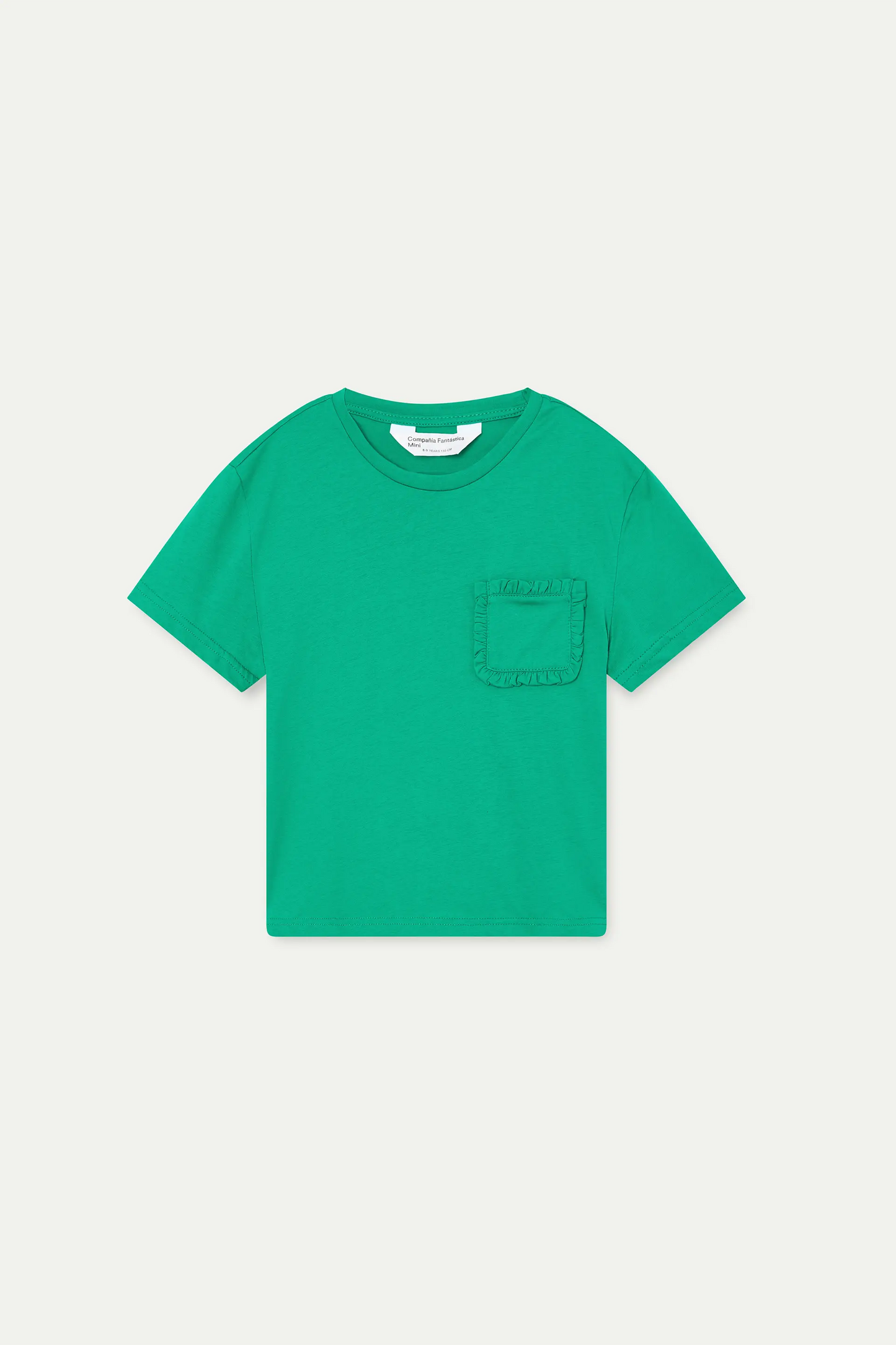 Camiseta 100% algodón de niña verde