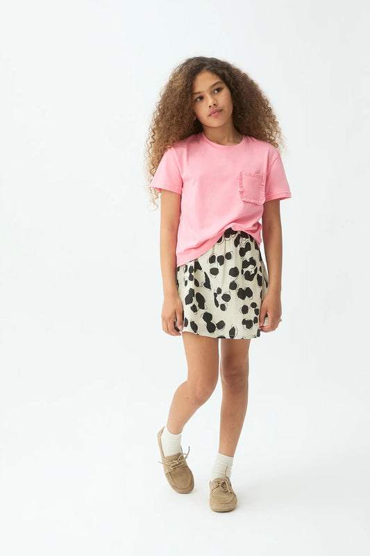Camiseta 100% algodón de niña rosado