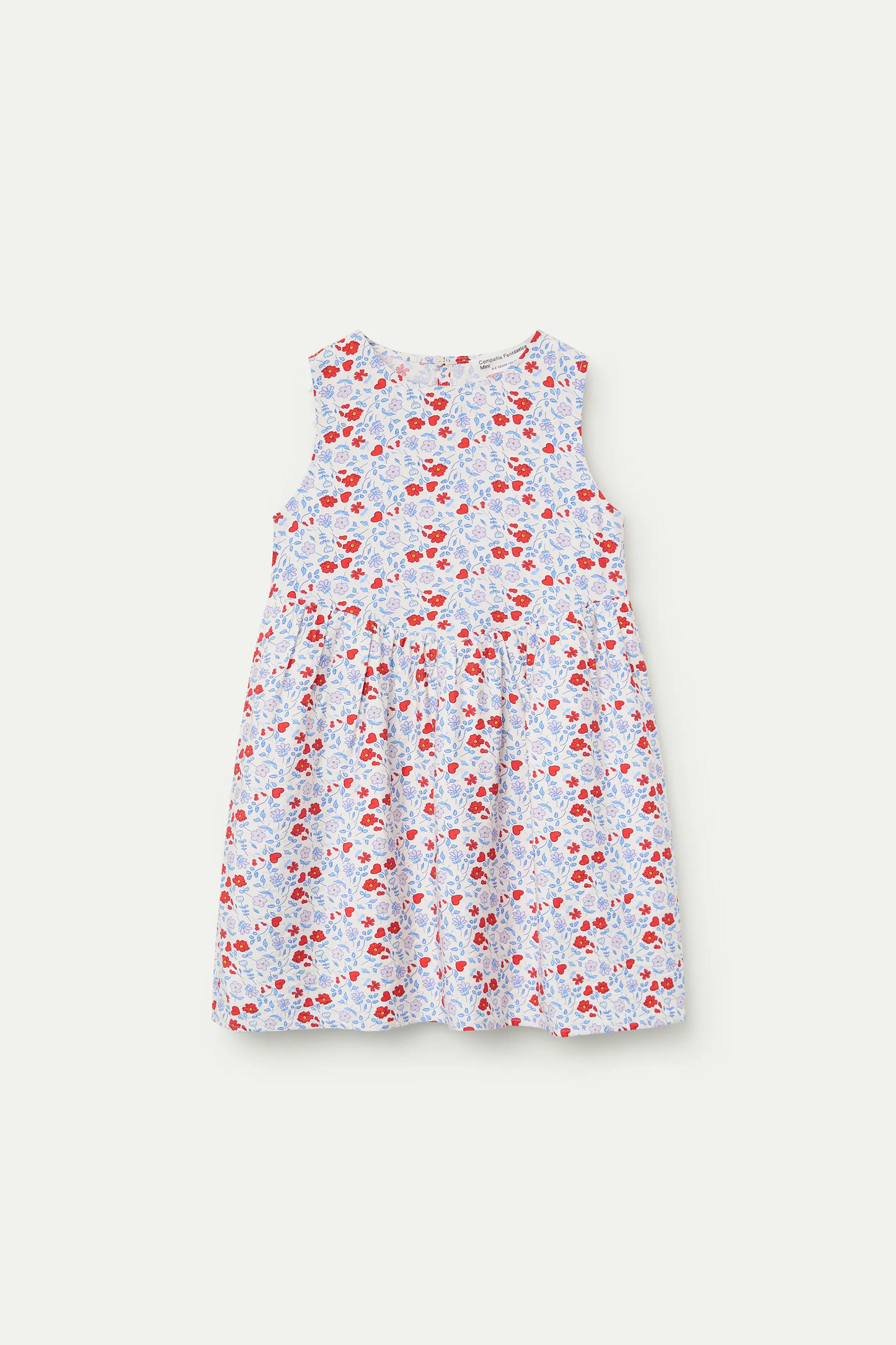 Cute print short dress for girls