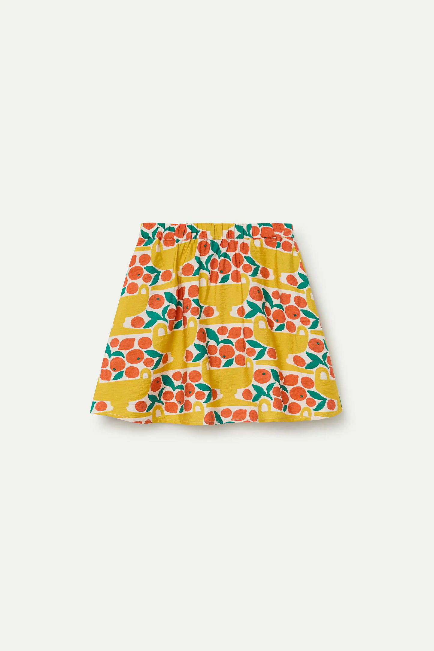 Girls' short skirt with Citrus print