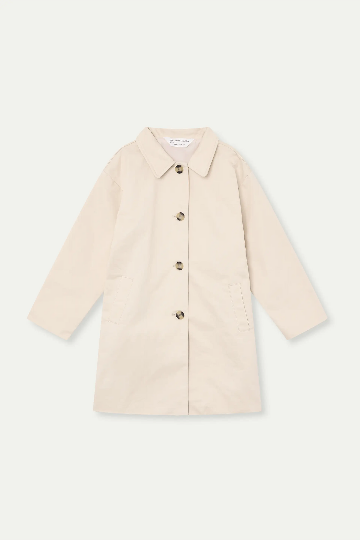 Gabardina de niña con print de Tulipán