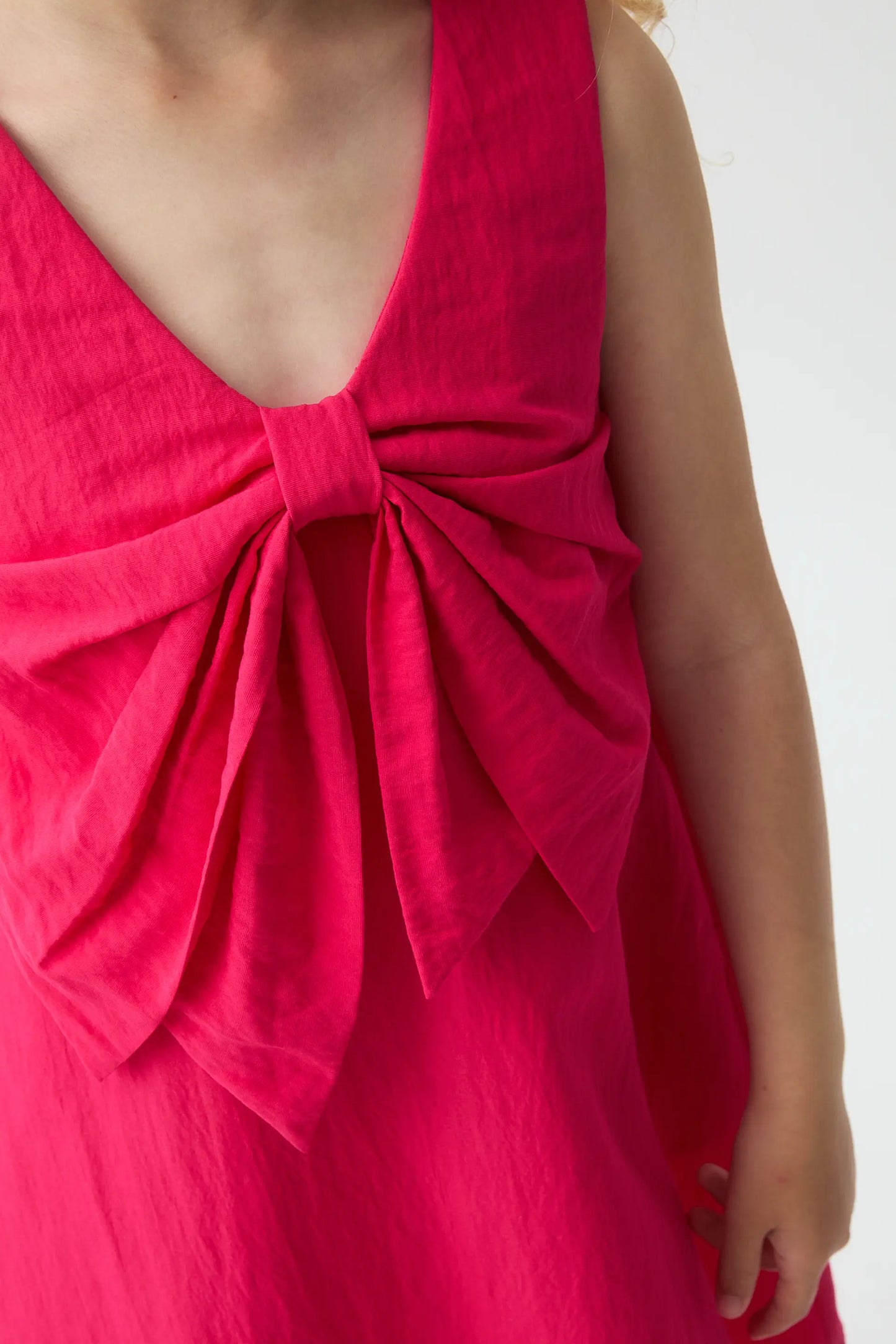 Short red dress for a girl