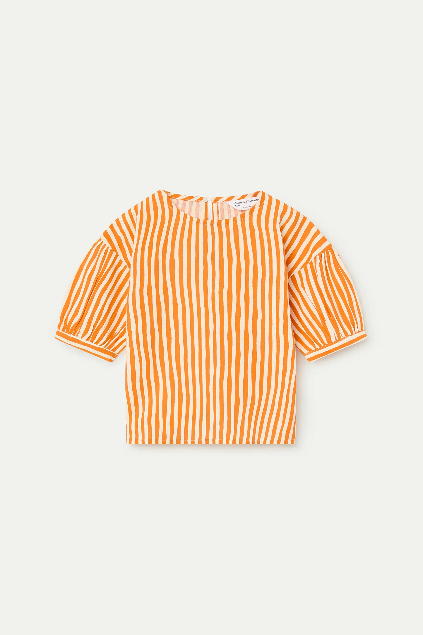 Girl's top with orange Lavagna print