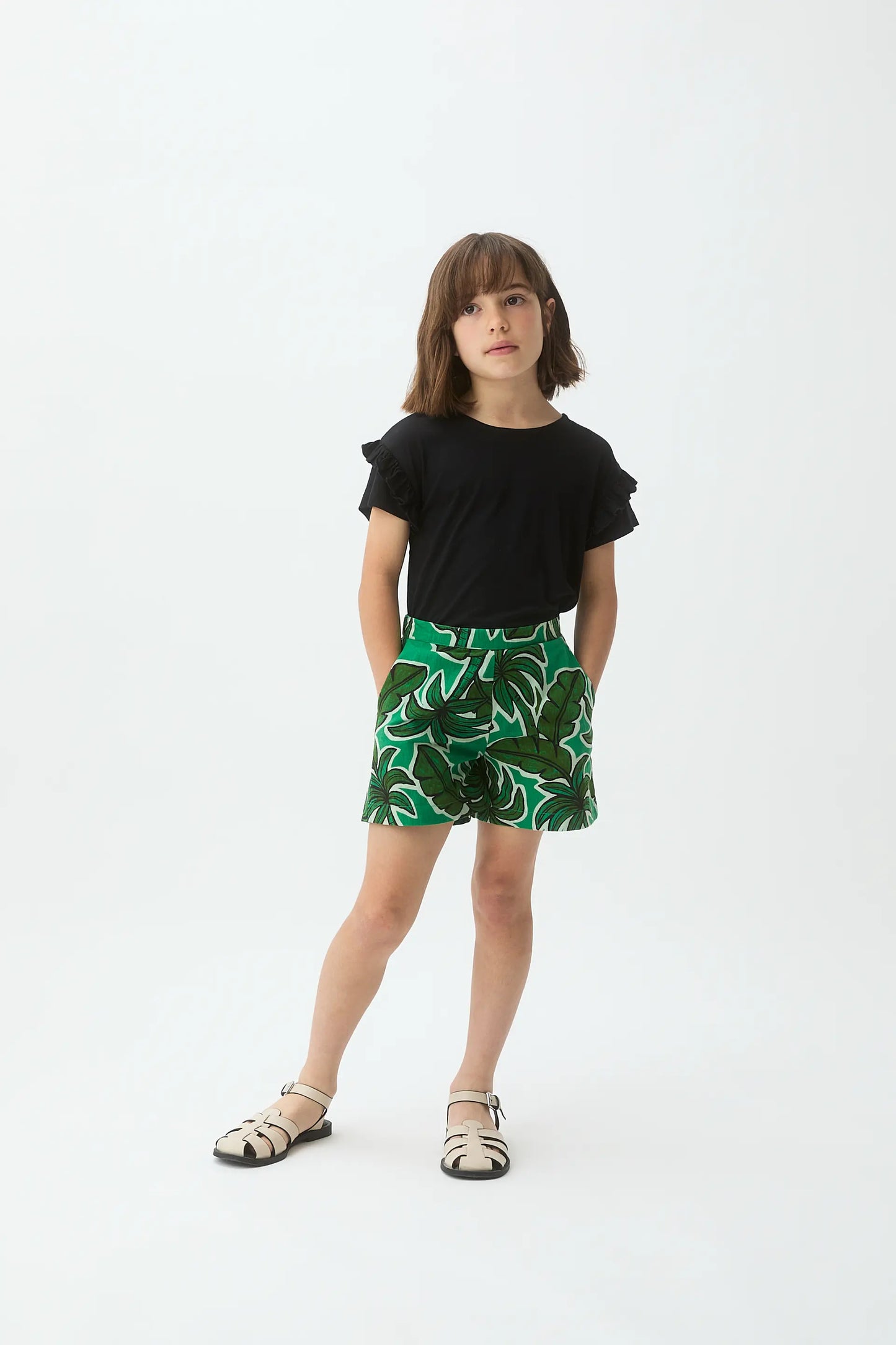 Maglietta nera basic per ragazze