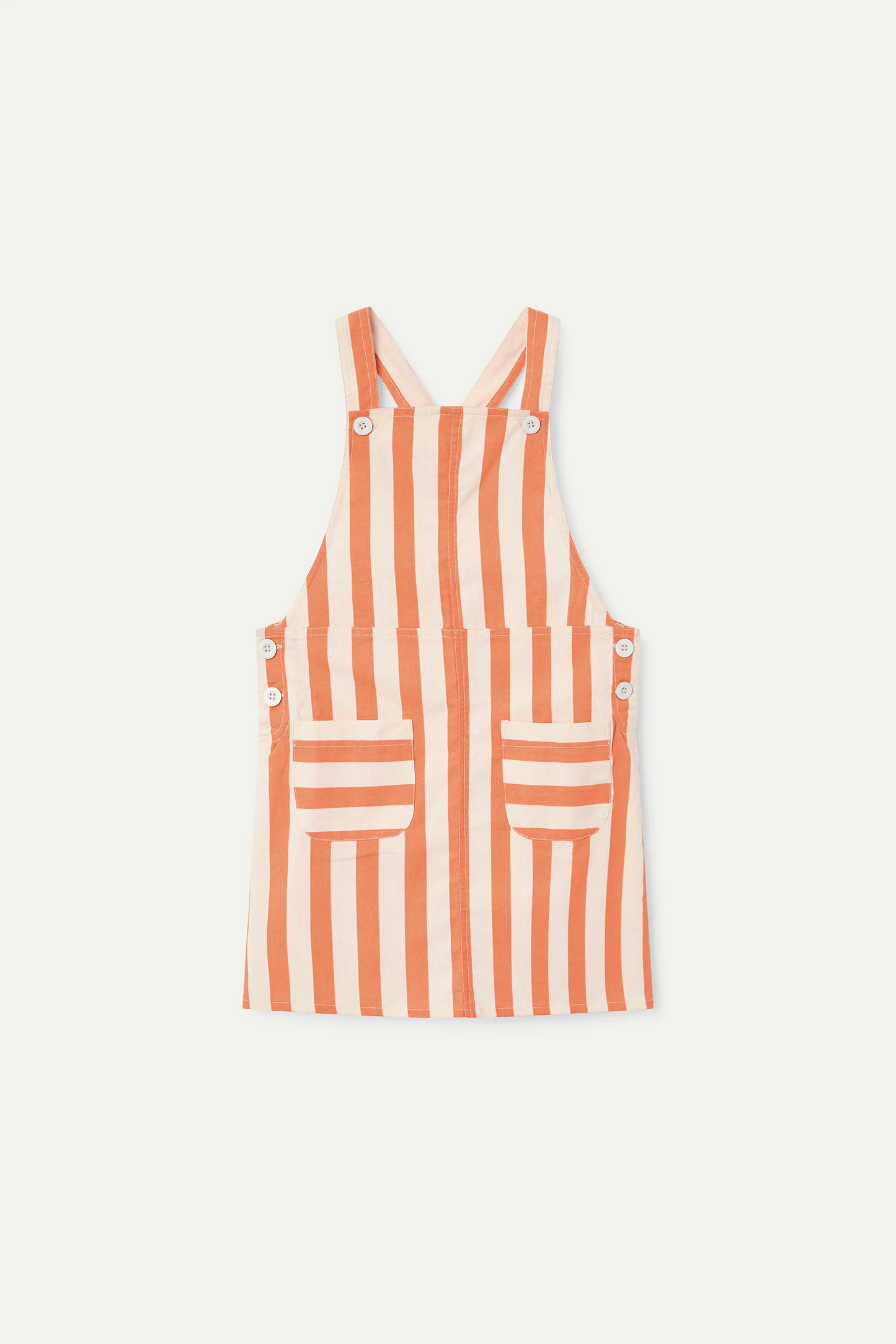 Pichi de niña con estampado Bamboo naranja