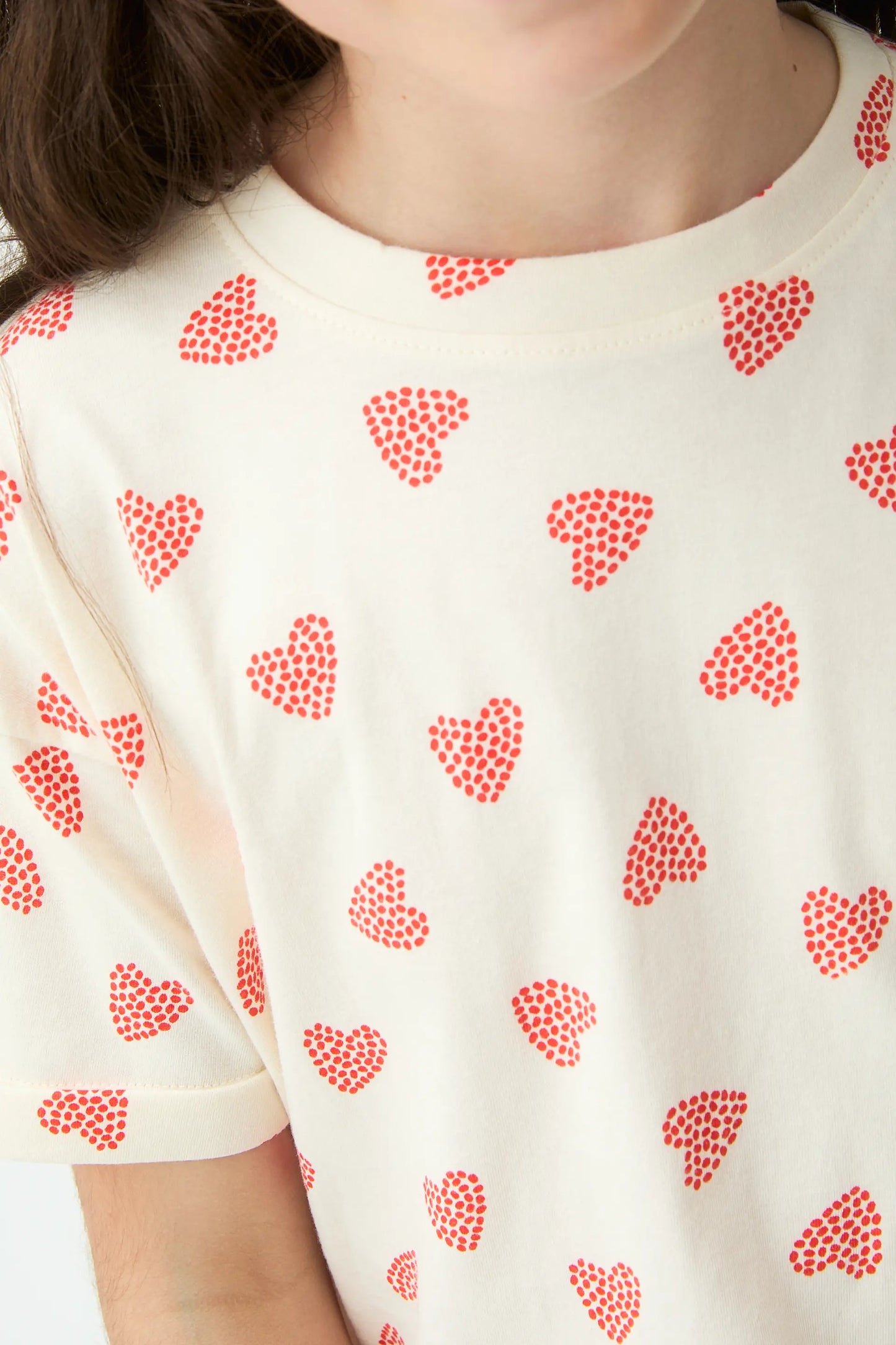 Girl's T-shirt with red Ladybug print