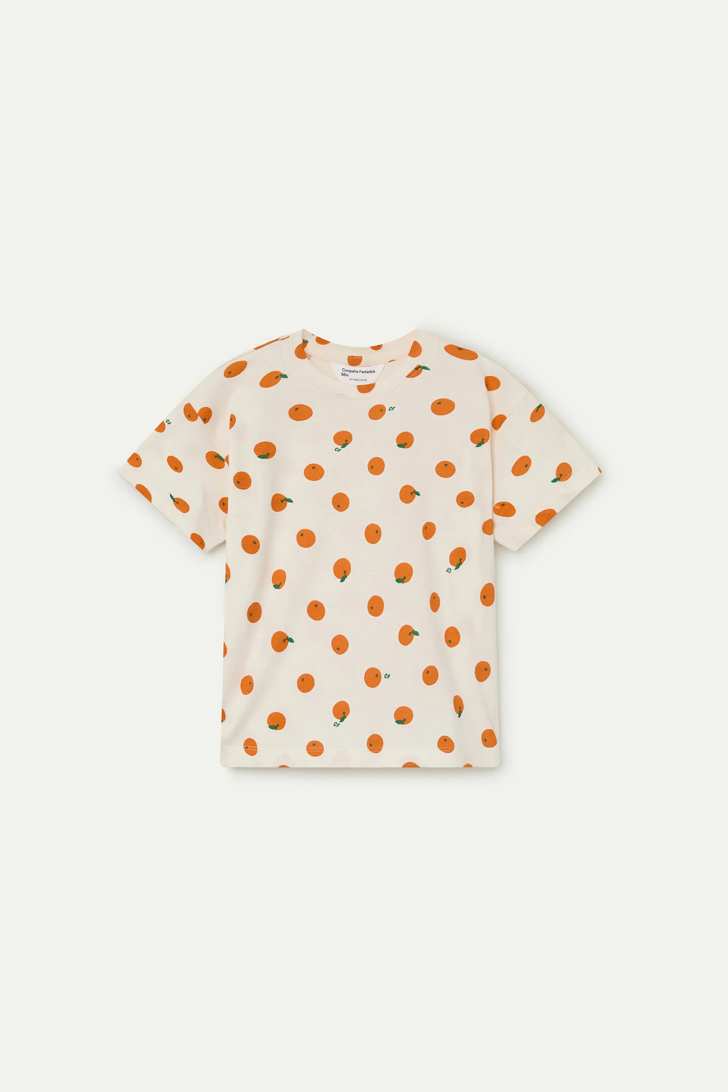 Camiseta de niña con estampado de naranjas