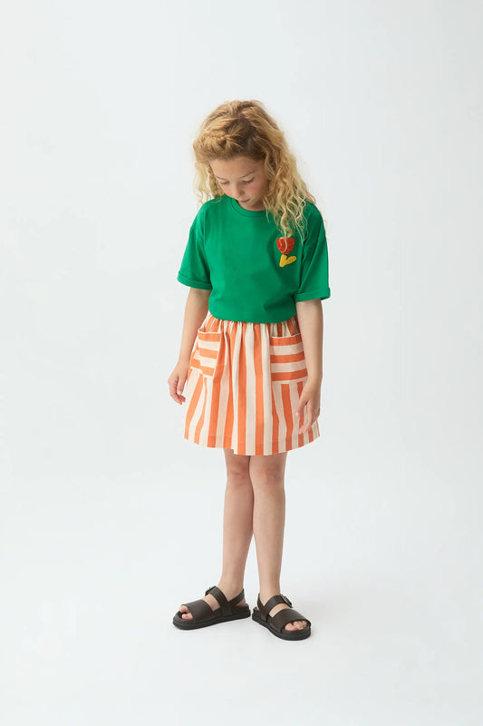 Camiseta de niña con bordado de Tulipán