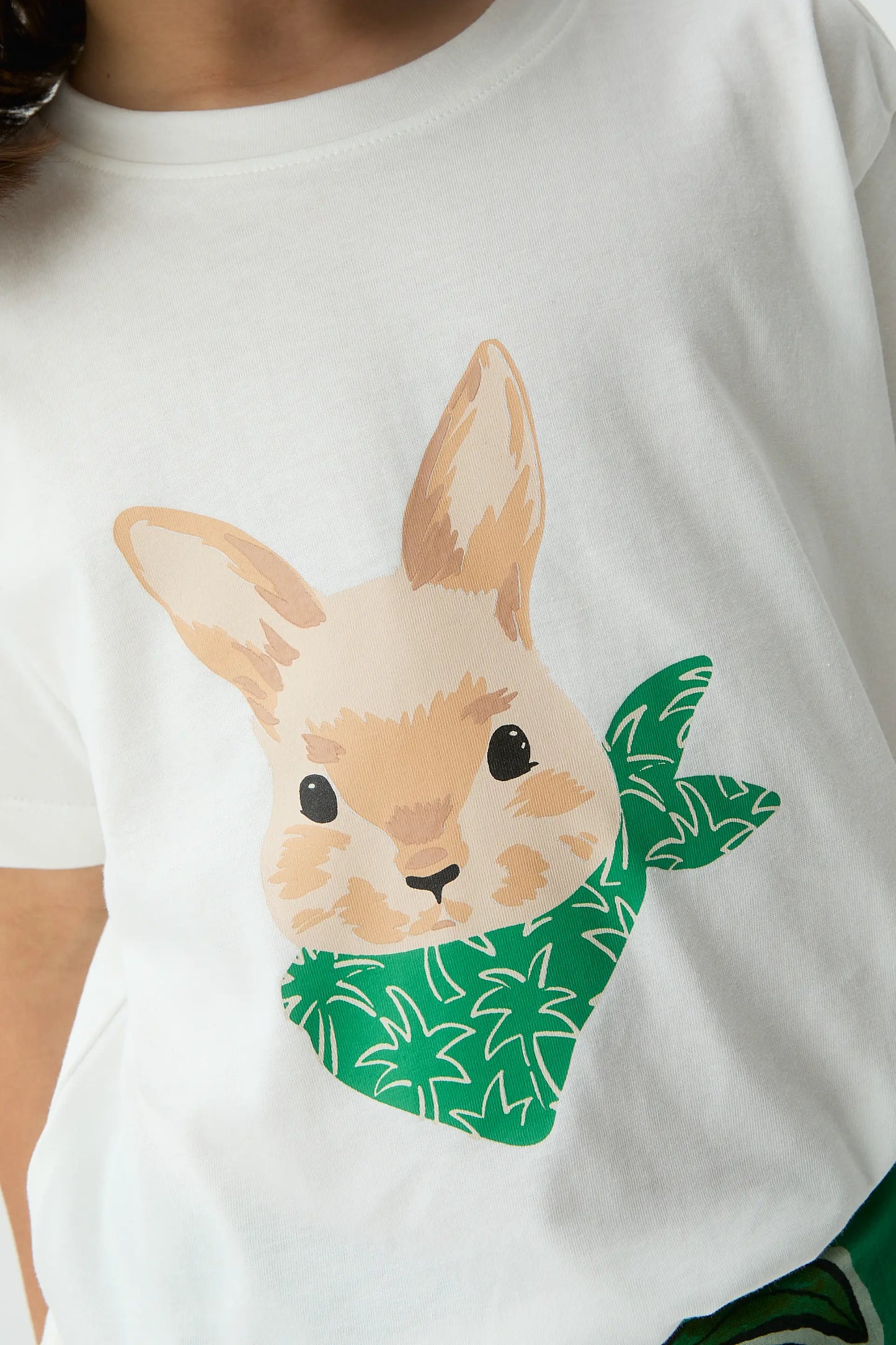 Camiseta de niña con estampado de Conejito