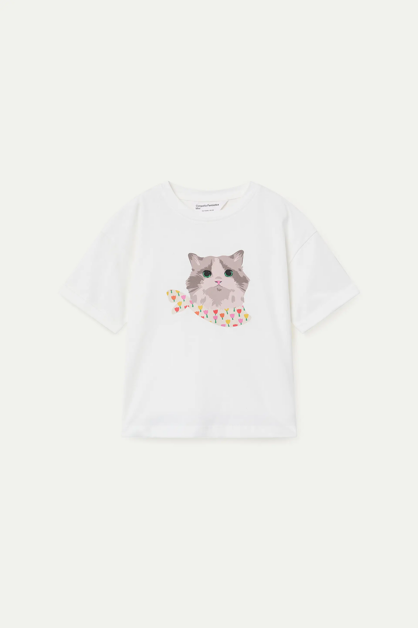 Camiseta de niña con estampado de Gatito
