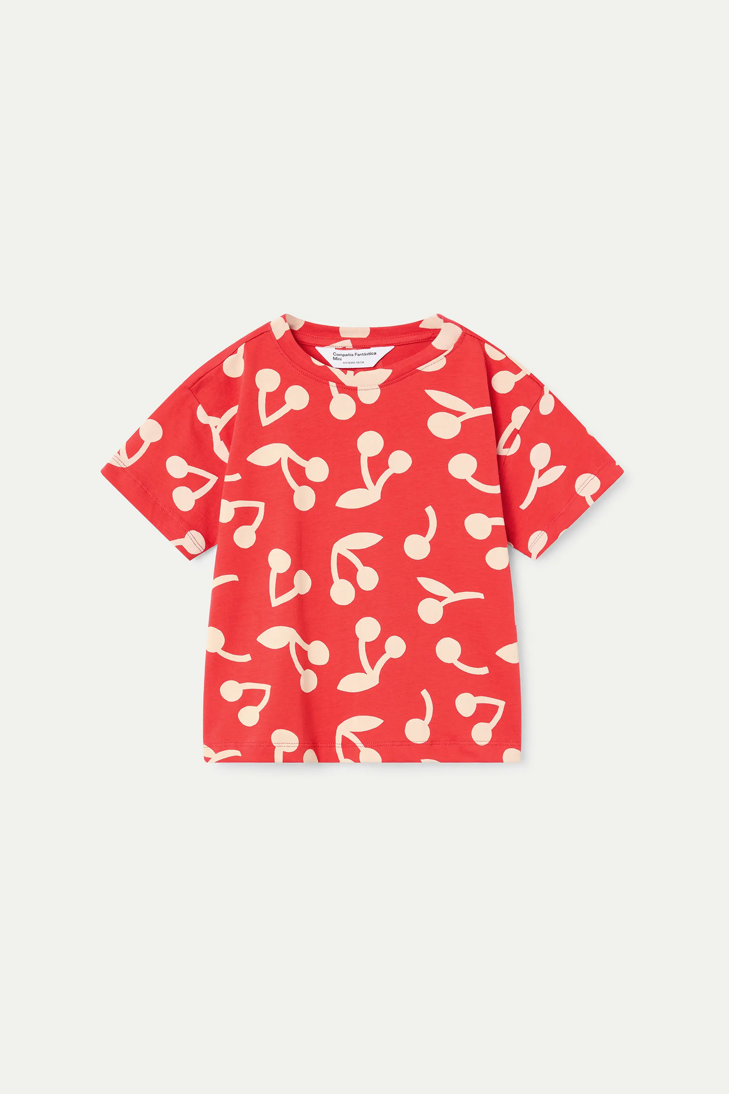T-shirt da bambina con stampa di ciliegie