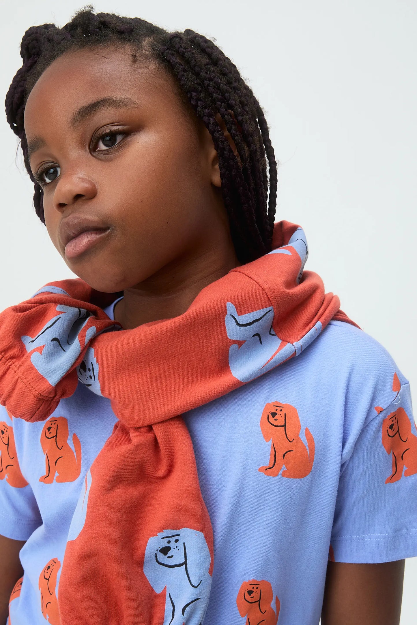 Camiseta de niña con estampado de perrito