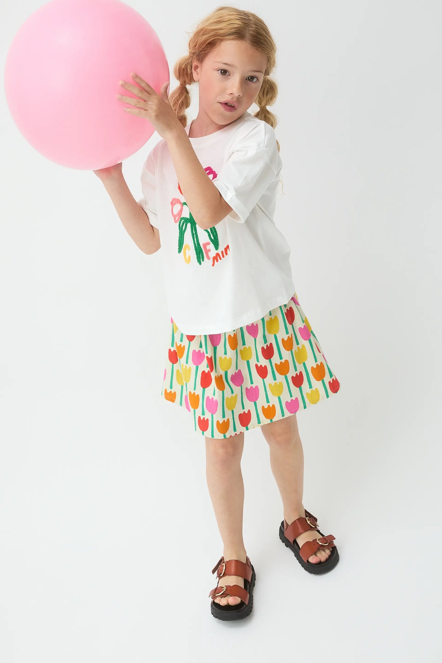 Camiseta de niña con estampado floral CF Mini