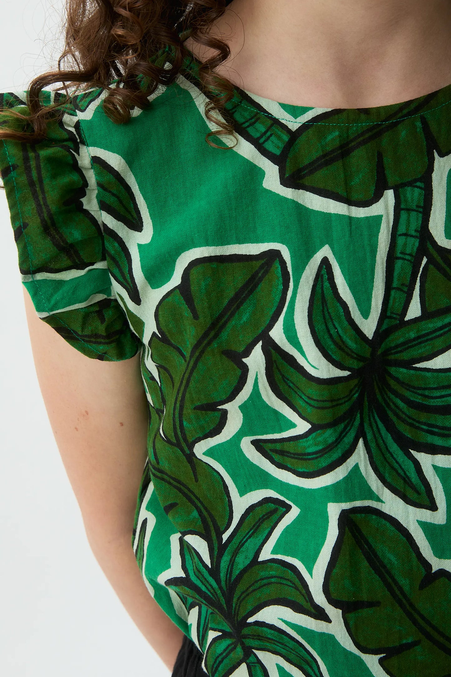Top de niña con estampado Palm Tree