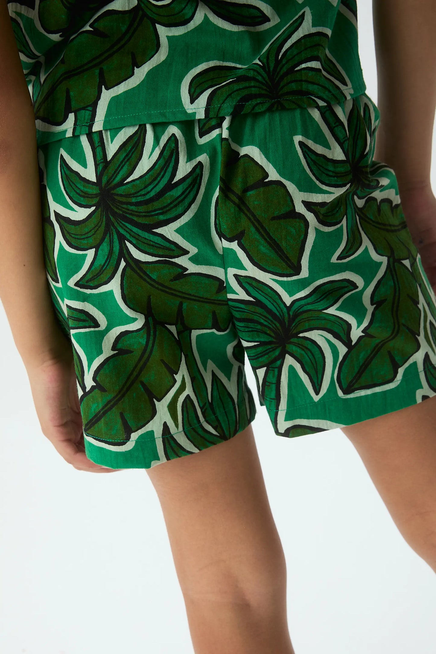 Shorts de niña con estampado Palm Tree