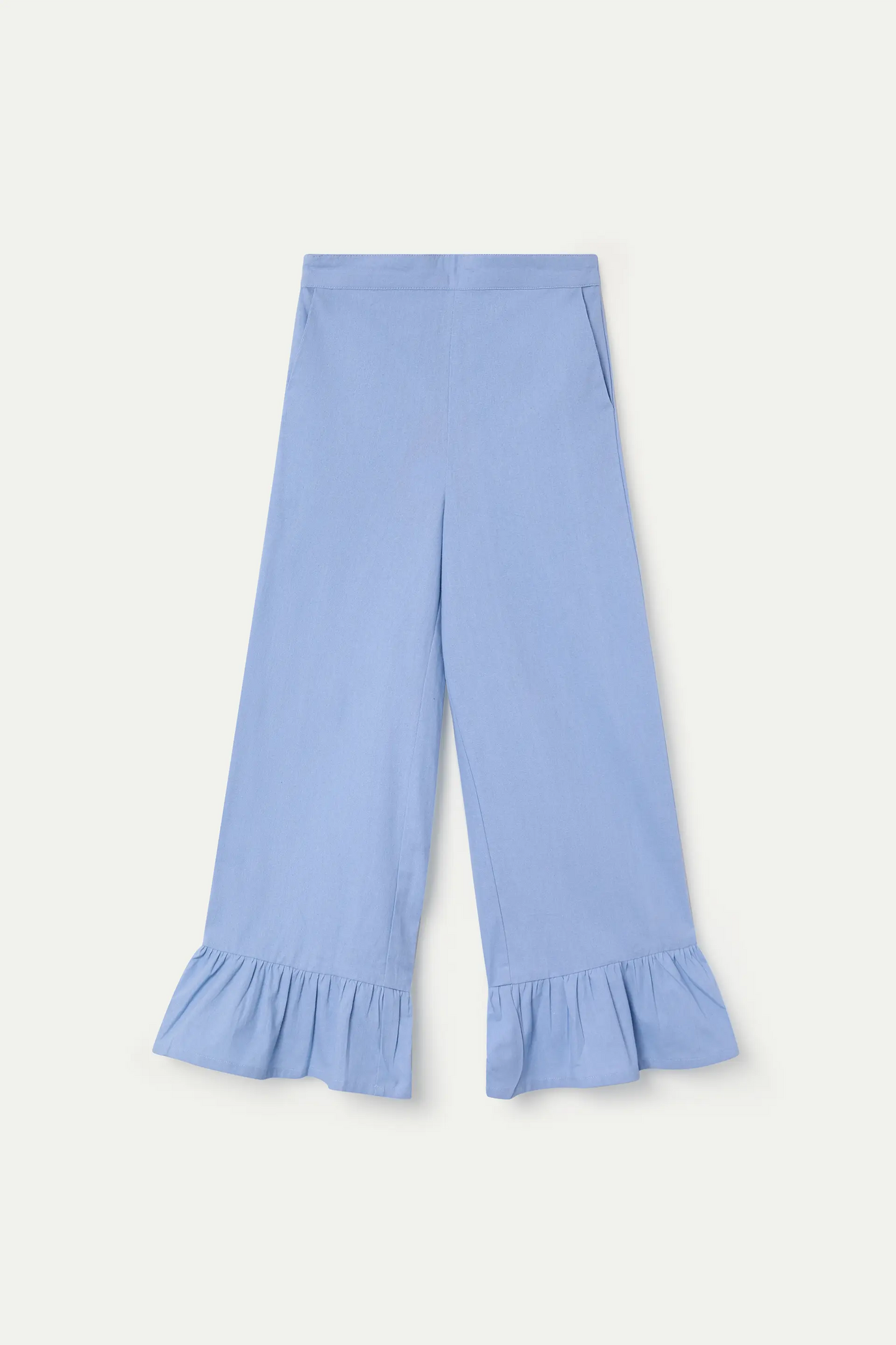 Girls' trousers, 100% cotton, blue