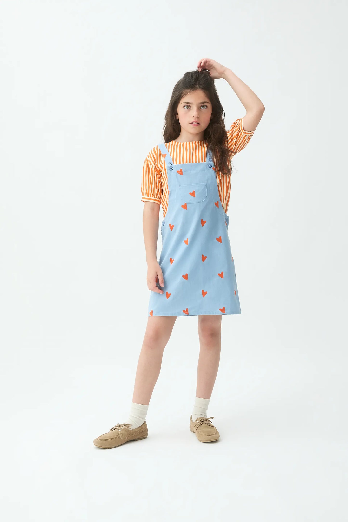 Pichi de niña 100% algodón con estampado Hearts