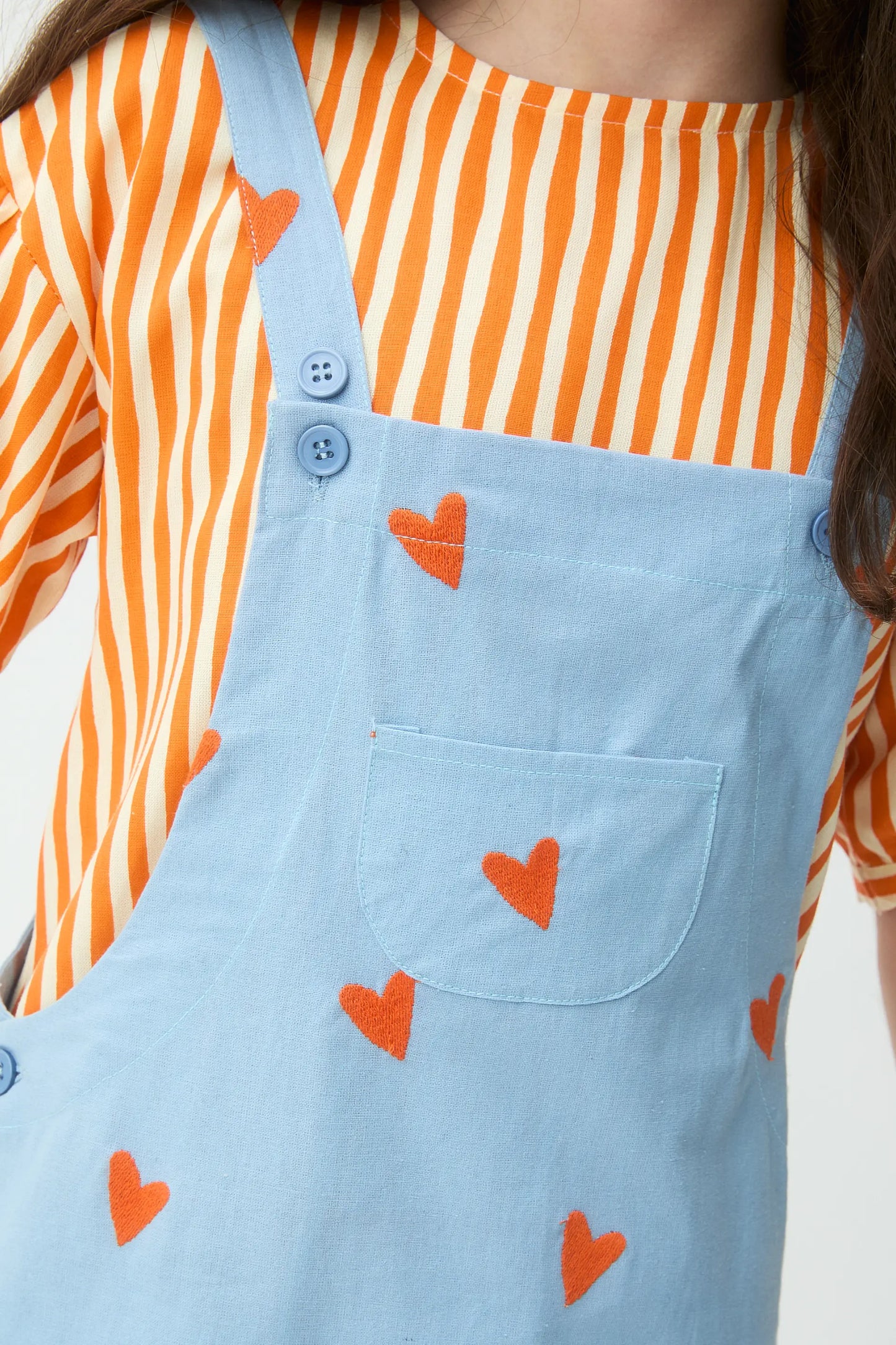 Pichi de niña 100% algodón con estampado Hearts