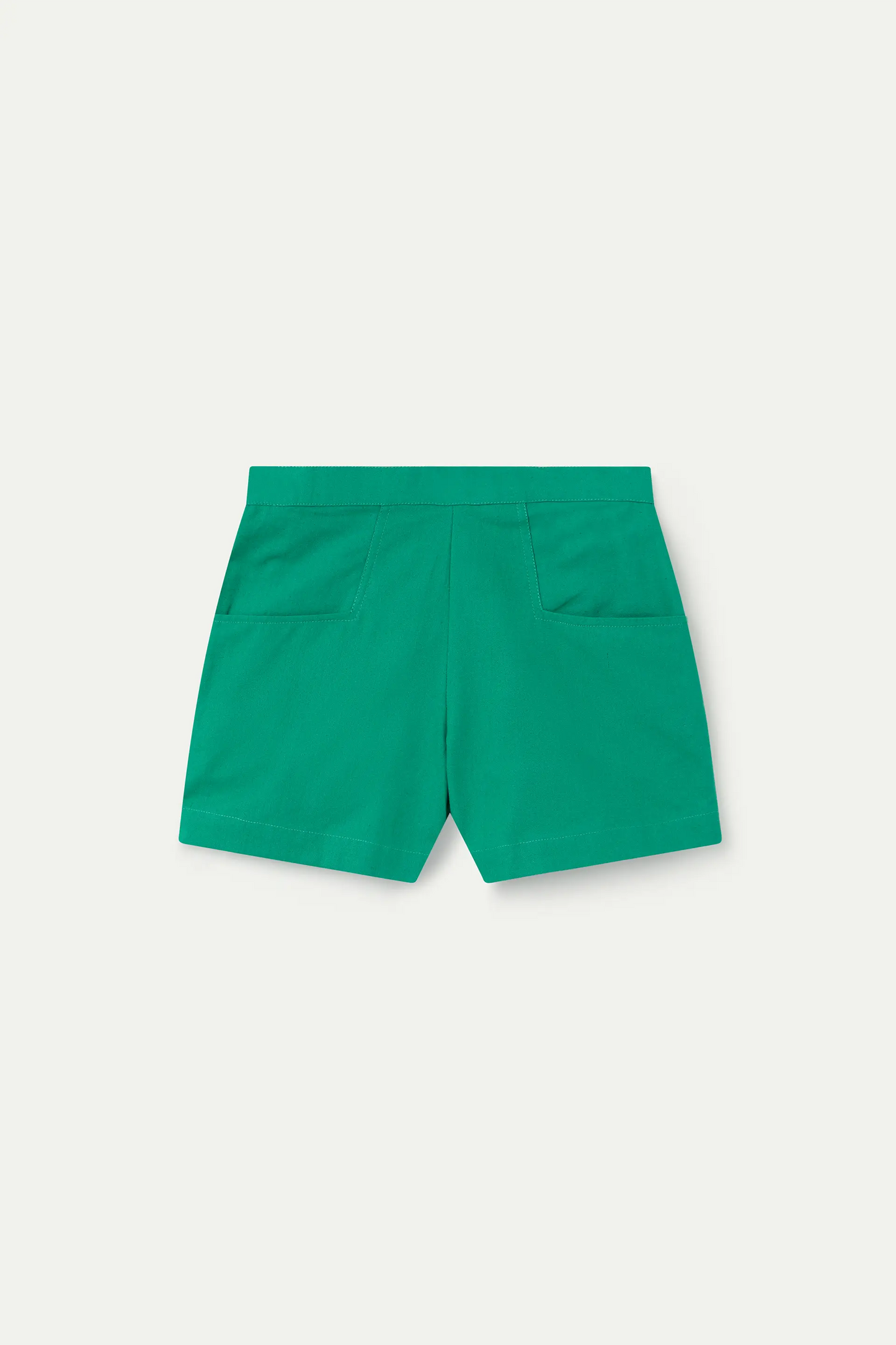 Shorts de niña 100% algodón verde