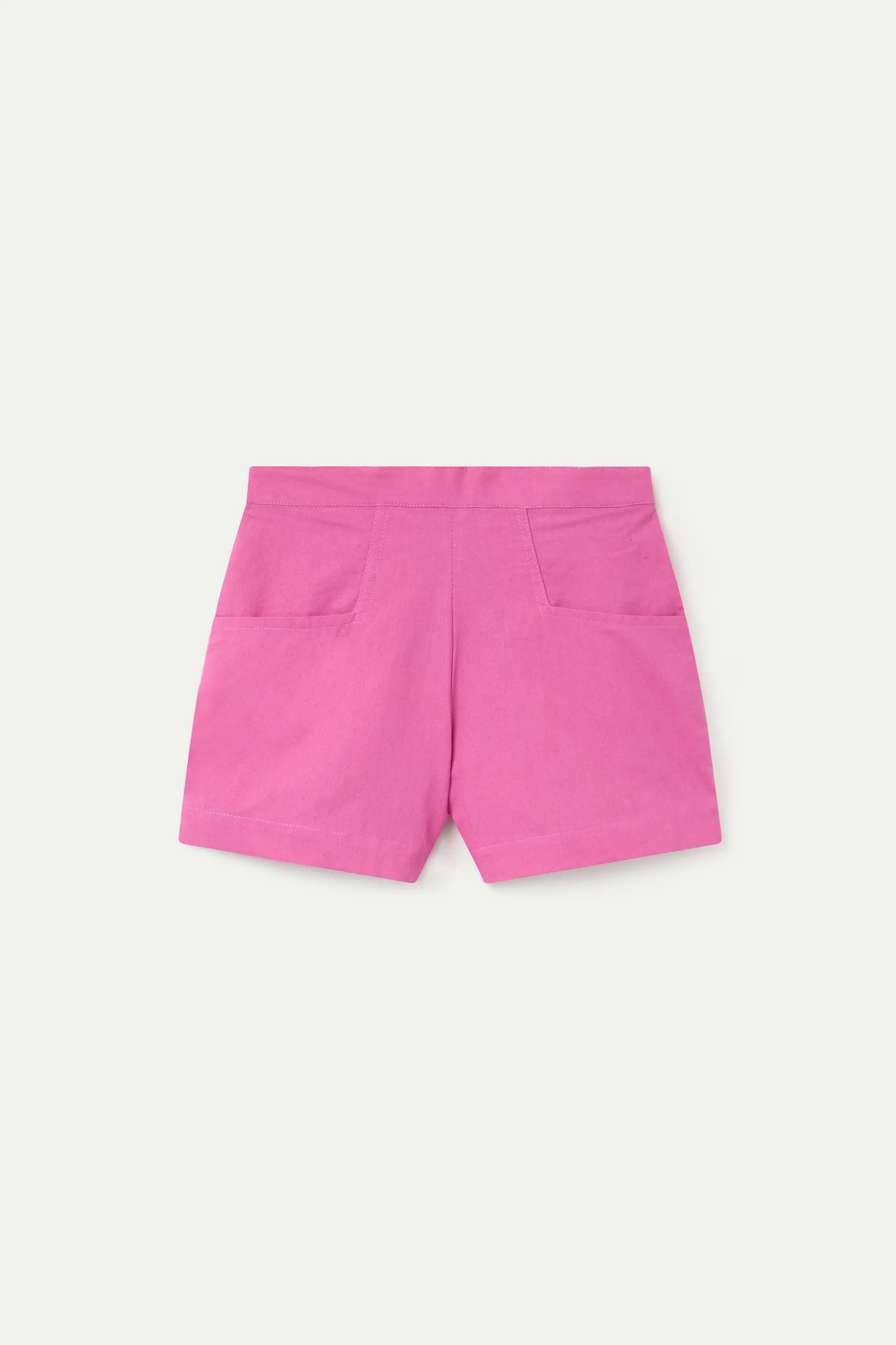 Pantaloncini rosa da bambina in cotone 100%