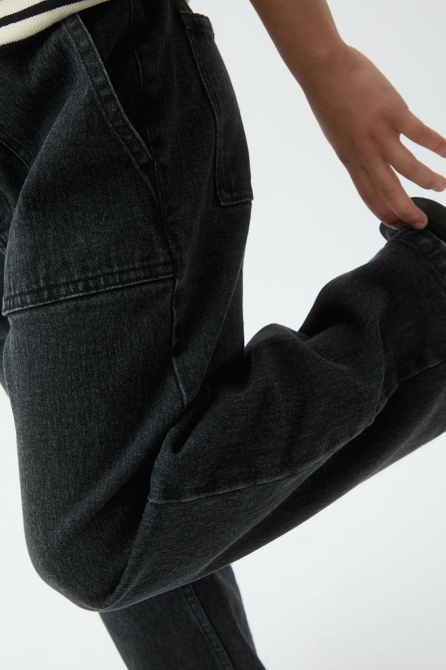 Jeans de niña denim negro